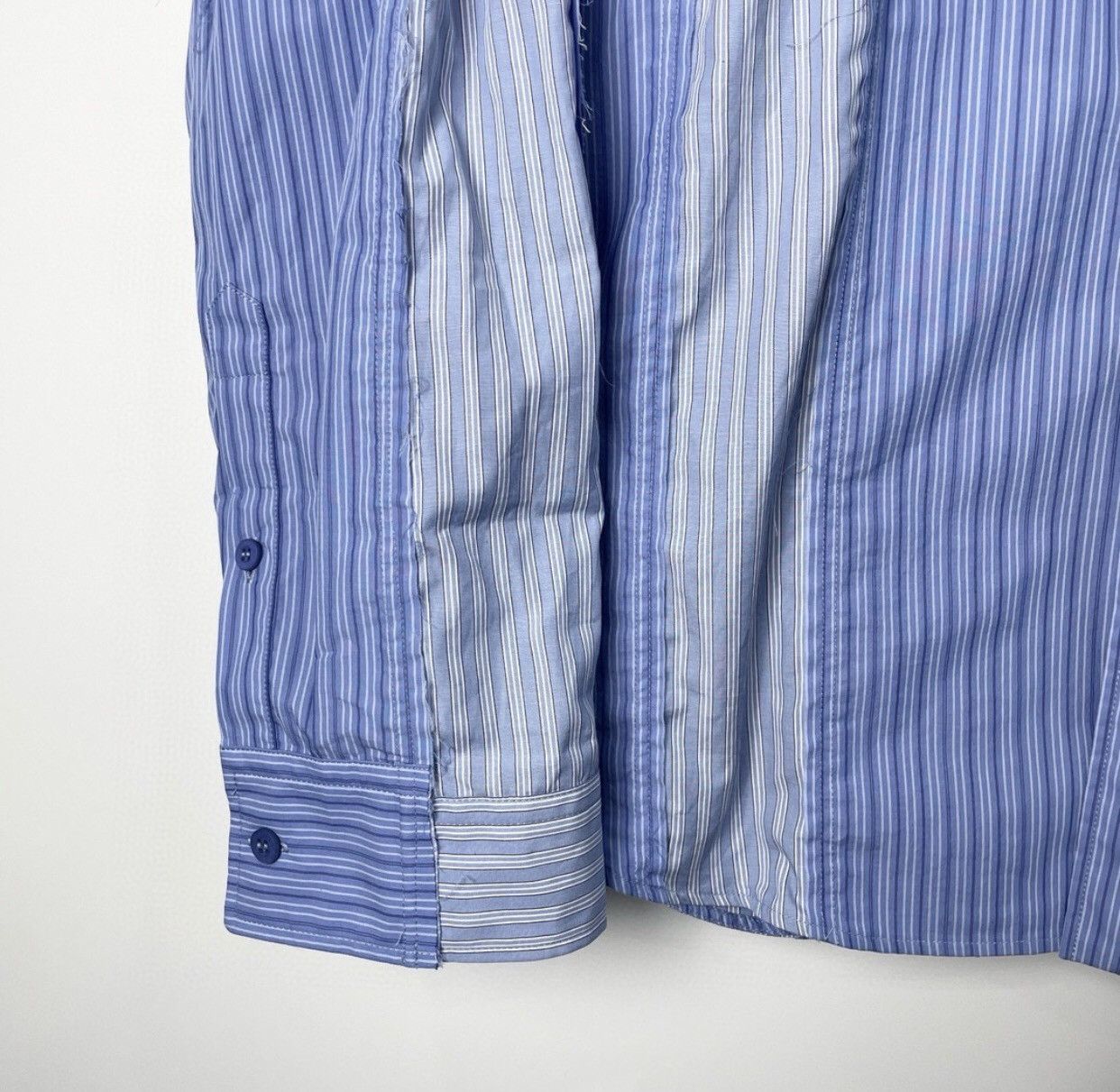 Balenciaga Balenciaga FW23 striped color blocked long sleeved shirt Size US L / EU 52-54 / 3 - 6 Thumbnail