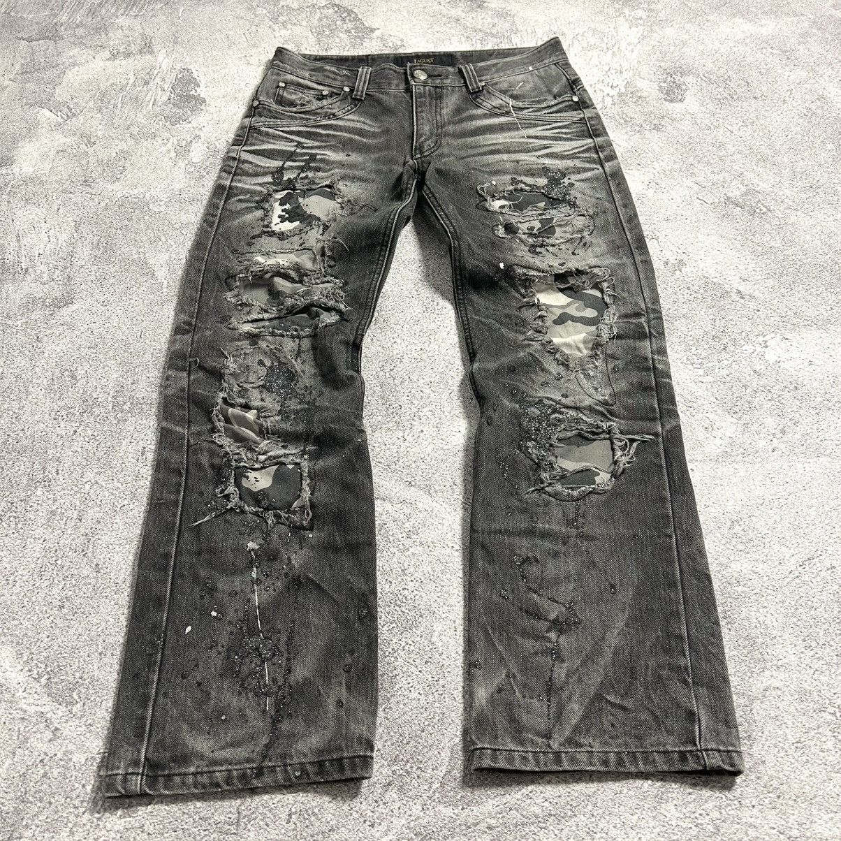 Japanese Brand Lagust Crazydistressed Denim Pants Size US 32 / EU 48 - 7 Thumbnail