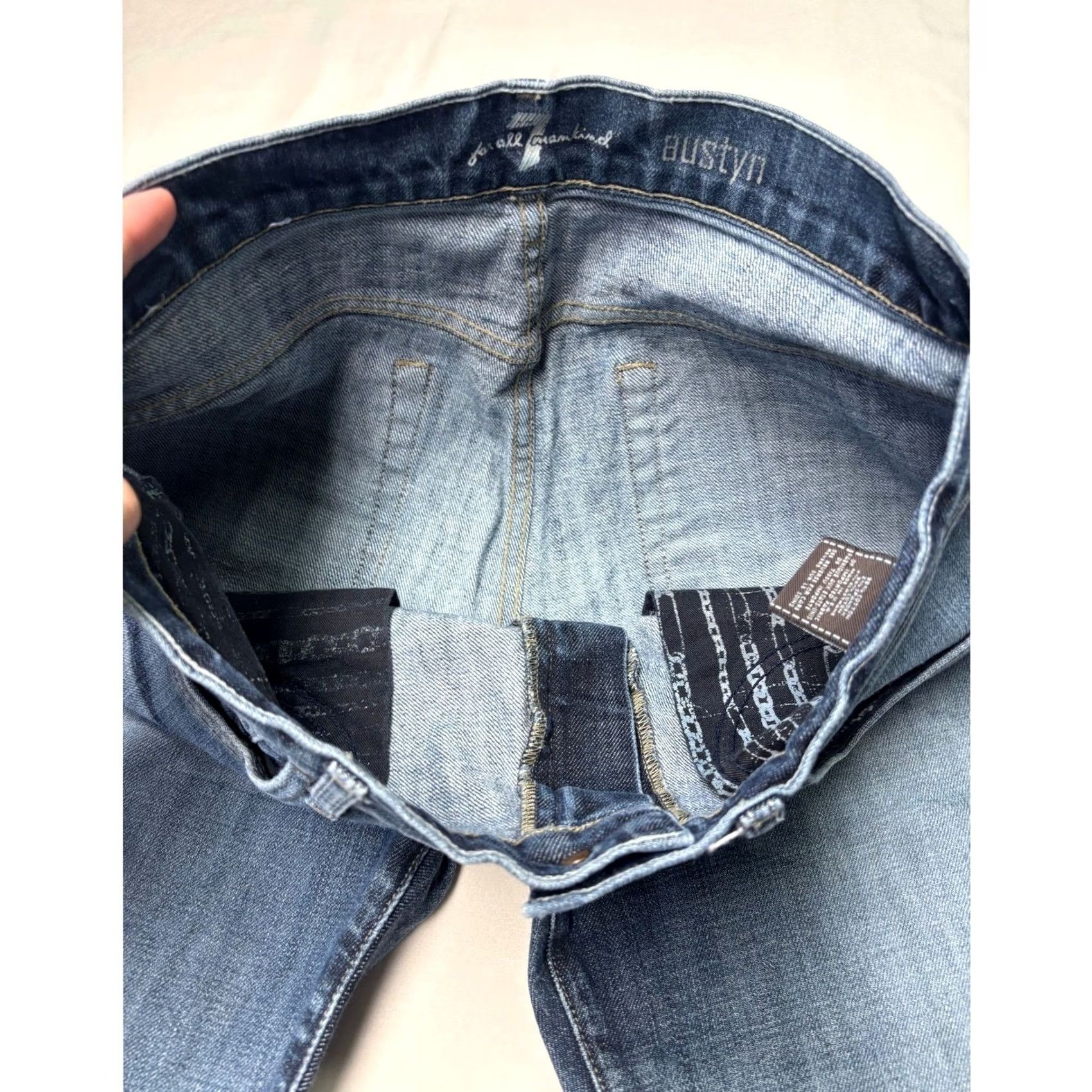 7 For All Mankind 7 For All Mankind Austyn Relaxed Straight Leg Jeans Mens 32X31 Blue Denim USA Shirt? Size US 32 / EU 48 - 4 Thumbnail