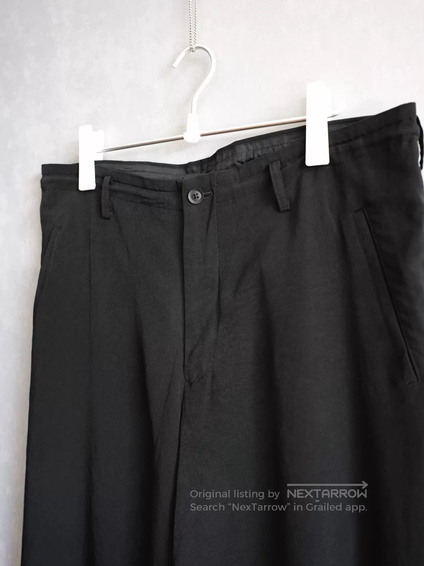 Yohji Yamamoto Yohji Yamamoto 24SS Black Straight Pants. Size 28" / US 6 / IT 42 - 3 Thumbnail