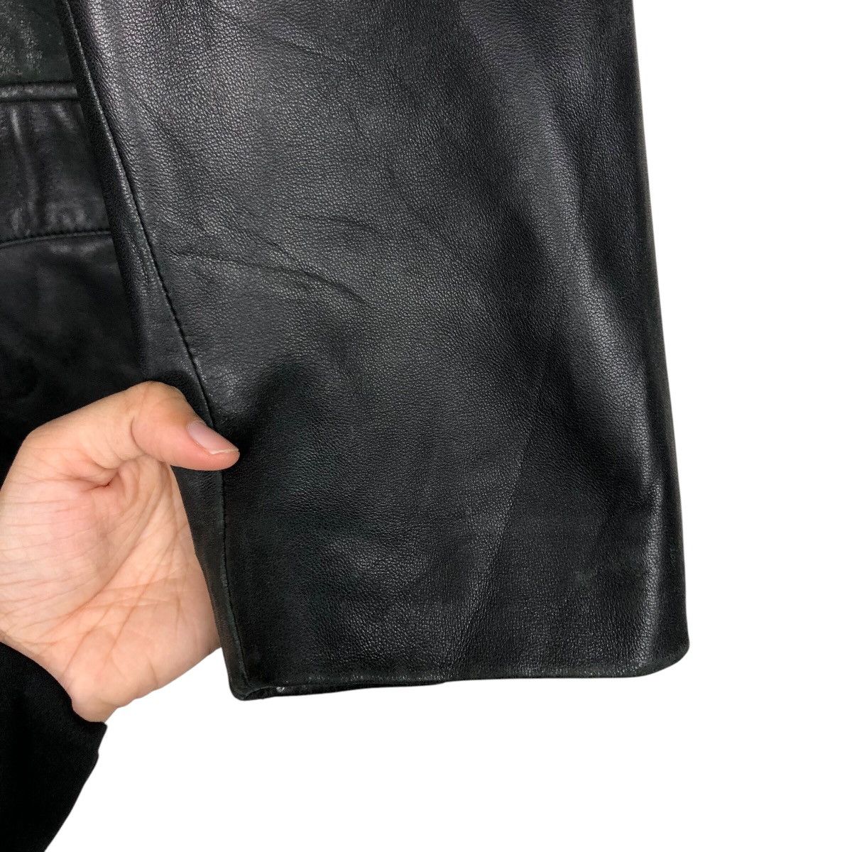 Japanese Brand 📌Vintage Chore Leather Jacket Biker Nichiwa Issey Miyake Size US M / EU 48-50 / 2 - 16 Thumbnail