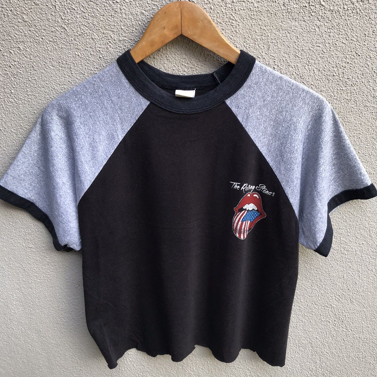 Band Tees Vintage 80s ROLLING STONES band tee crop top Size S / US 4 / IT 40 - 2 Thumbnail