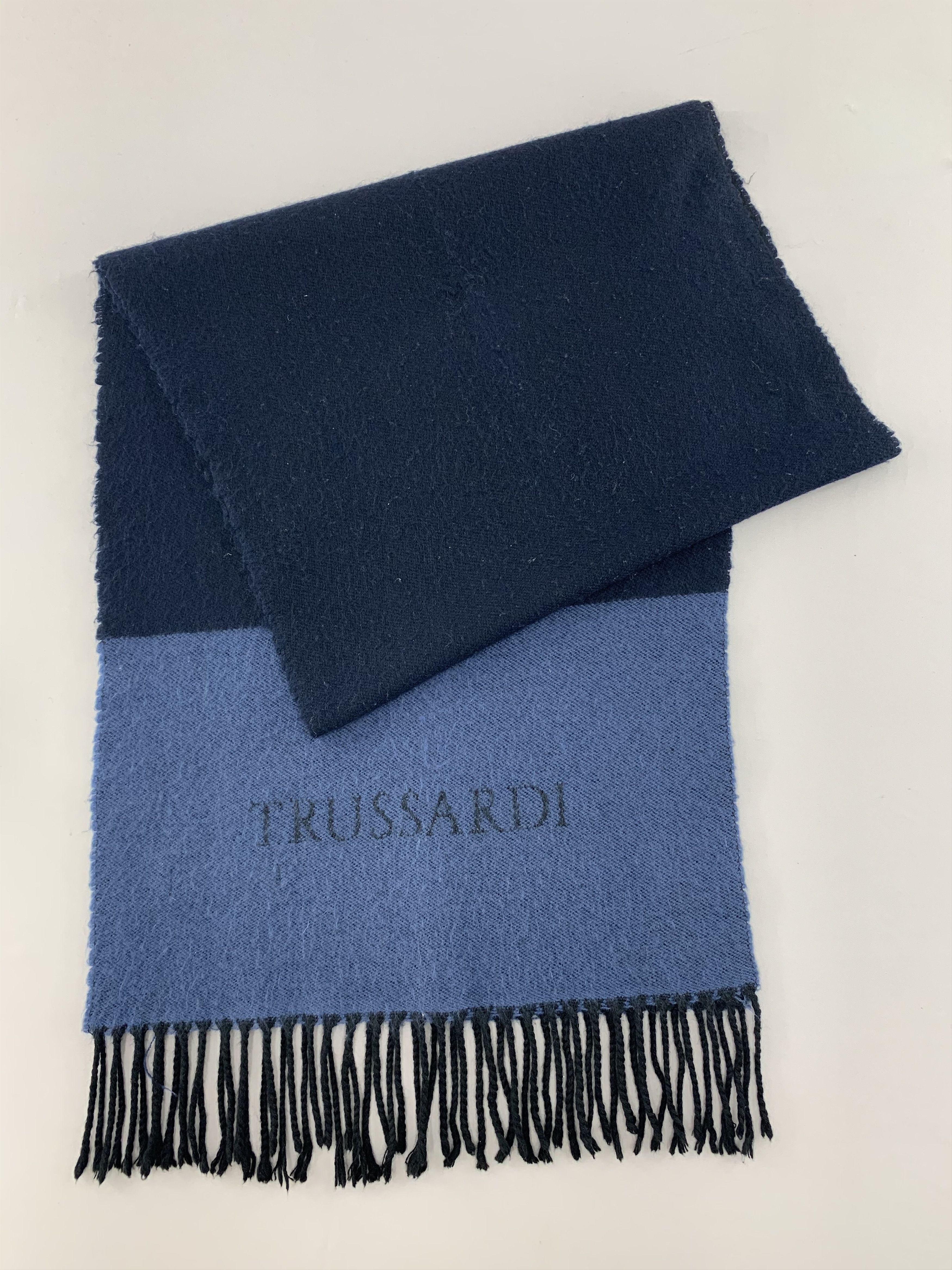 Trussardi Trussardi Scarf Wool Muffler Neck Wrap BL4371 Size ONE SIZE - 3 Thumbnail