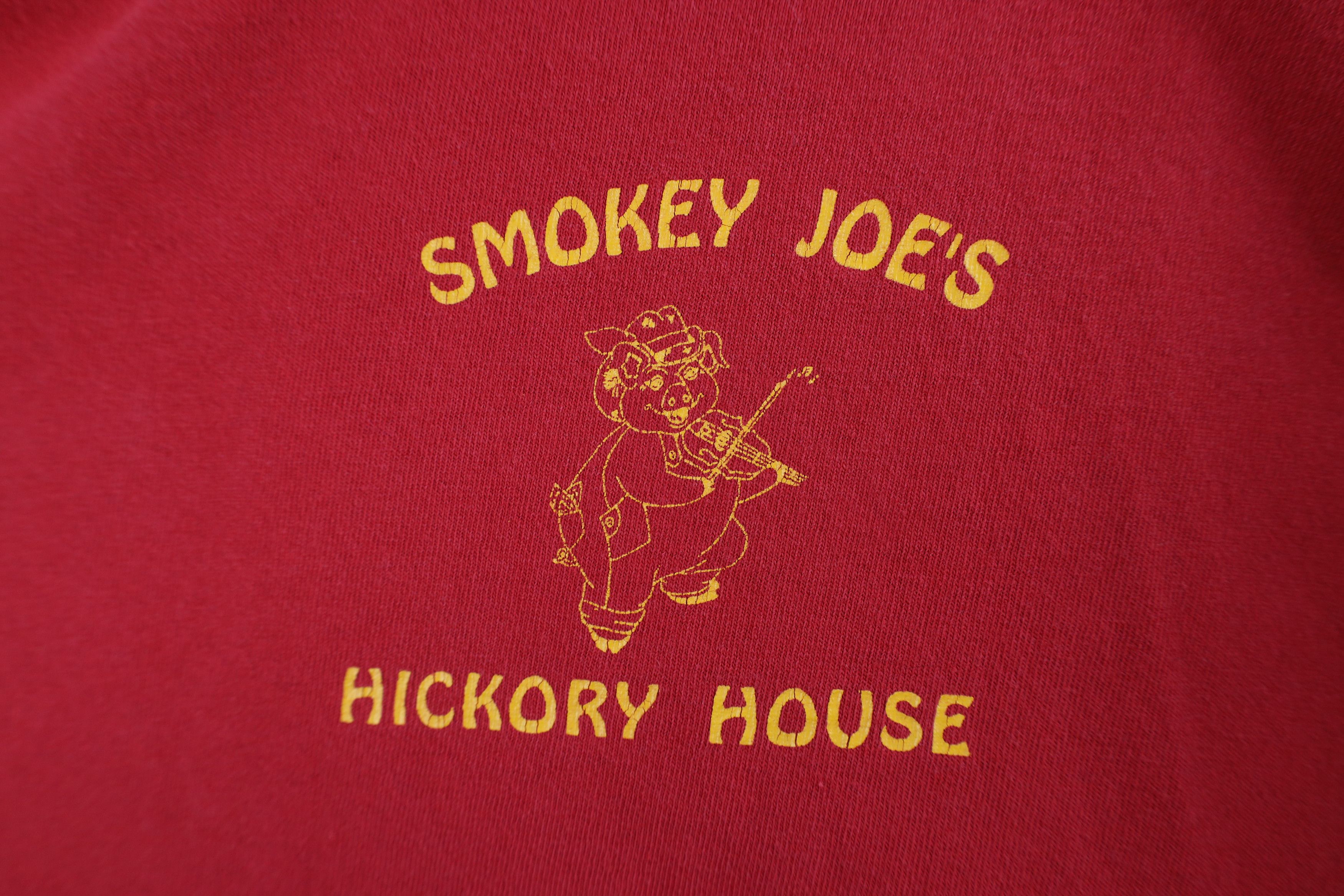 Vintage Vintage 90s Y2K Streetwear Smokey Joes BBQ Pig T-Shirt Red Size US L / EU 52-54 / 3 - 4 Thumbnail