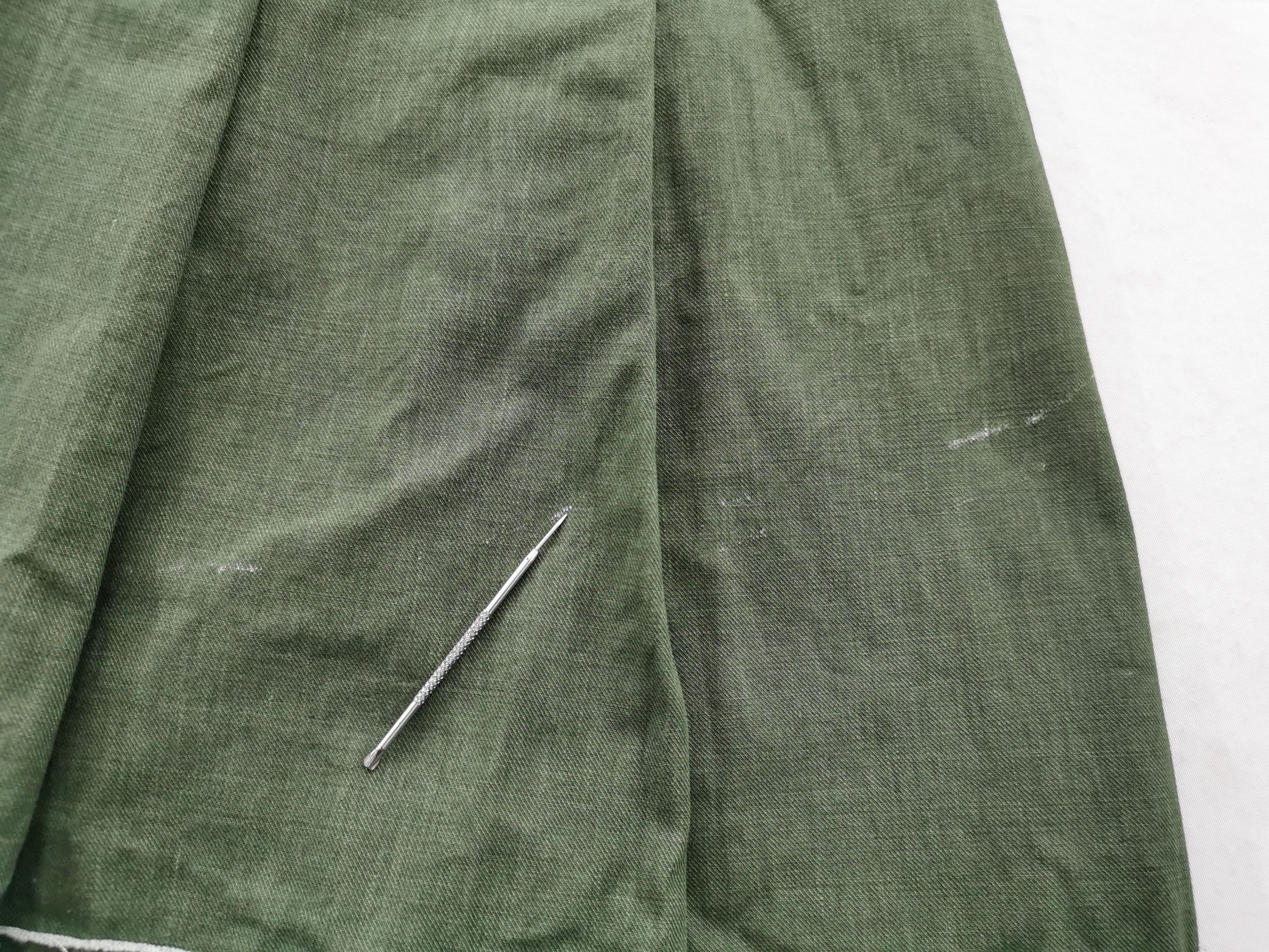Comme des Garcons Vintage 90s Comme Des Garcons Bondage Green Denim Skirt Size 25" / US 0 / IT 36 - 9 Thumbnail