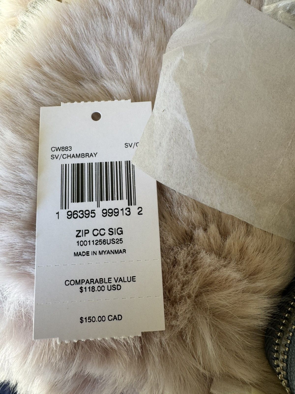 Coach NWT Coach CW883 Zip Card Case In Signature Canvas Size ONE SIZE - 4 Thumbnail