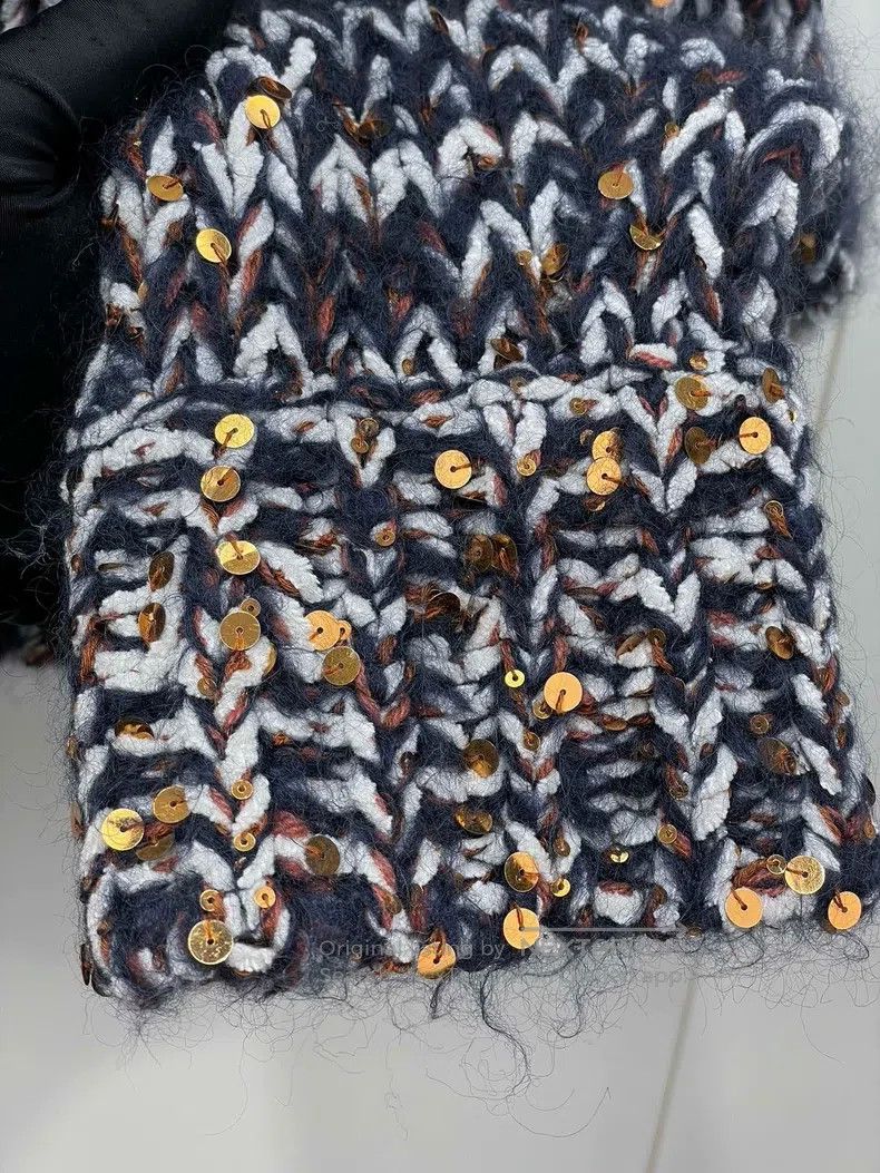 Brunello Cucinelli Brunello Cucinelli Glitter Knit High Neck Sweater Size S / US 4 / IT 40 - 3 Thumbnail
