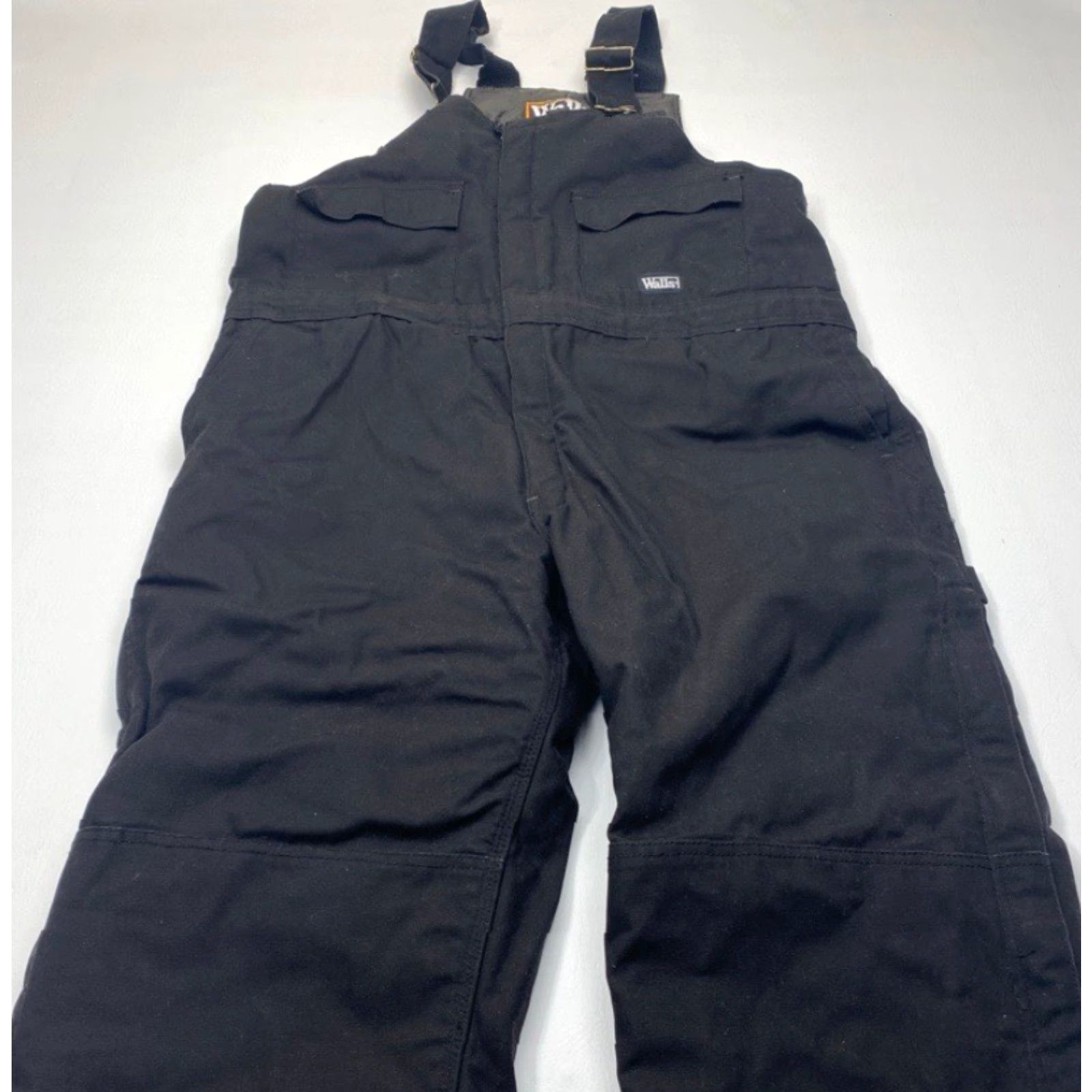 Walls VINTAGE Walls Zero Zone 12 Bib Overalls Men XL Black Duck Canvas Quilted Insulated Overalls (Workwear, Winter) Mens Size US 44 / EU 60 - 3 Thumbnail