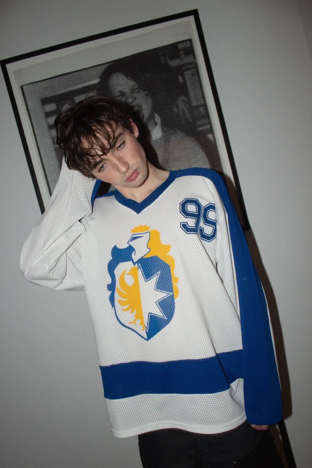 Vintage 🚭 INSANE 🚭 ERD REFERENCE 90s LE ROSEY KNIGHT HOCKEY JERSEY Size US XL / EU 56 / 4 - 2 Thumbnail