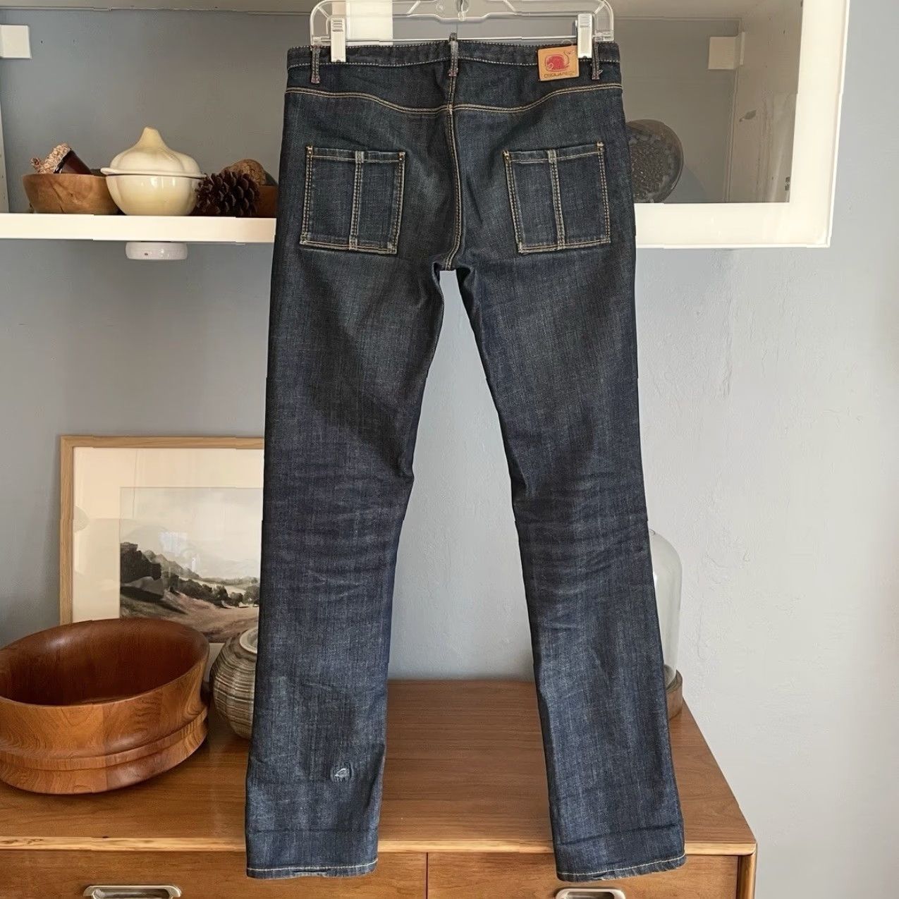 Dsquared2 VINTAGE Dsquared2 Low Rise Slim Straight Jeans Whale Logo Women Regular 44 Blue Denim Cotton 98% 2% elastane Size 44/32” Inseam Mens? Girls? Size 30" / US 8 / IT 44 - 4 Thumbnail
