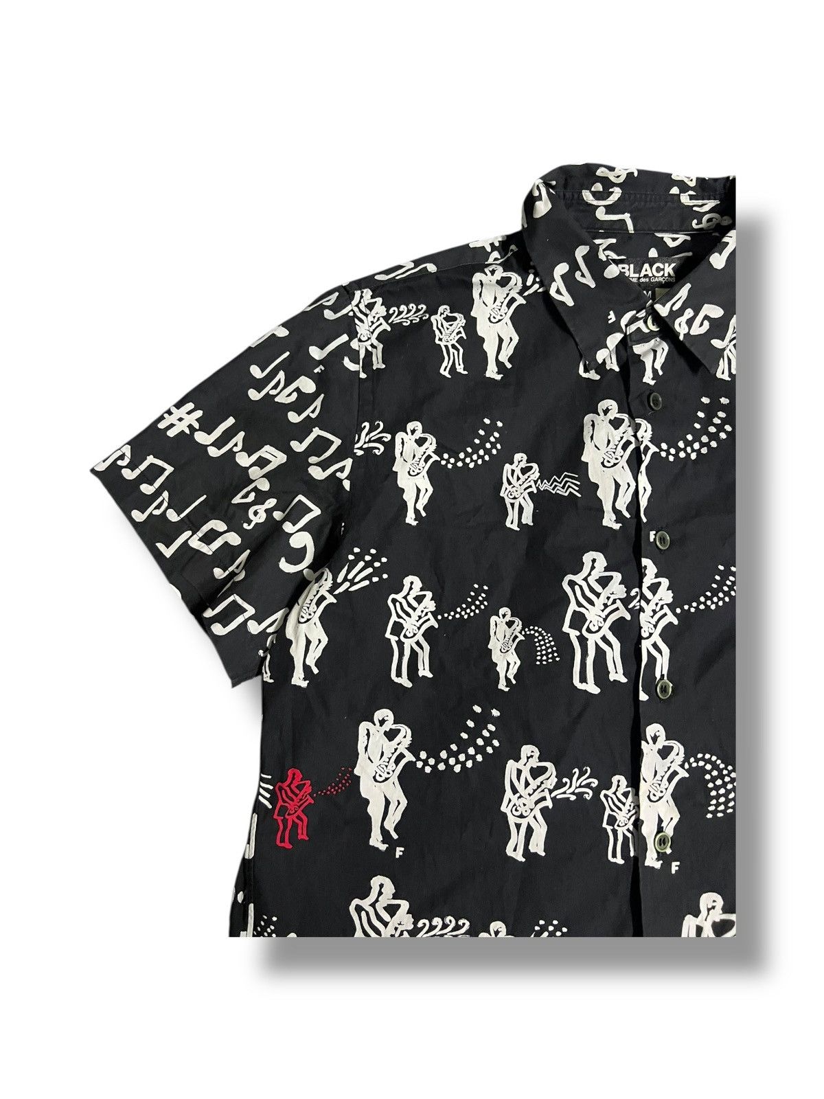 Comme des Garcons Black BLACK COMME des GARÇONS Short Sleeve Shirt Button Up Size US M / EU 48-50 / 2 - 9 Thumbnail