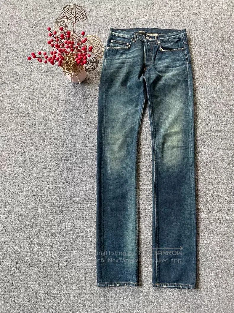 Dior Dior Indigo Denim Cat Whisker Washed Ripped Destroyed Deni Size US 30 / EU 46 - 1 Thumbnail