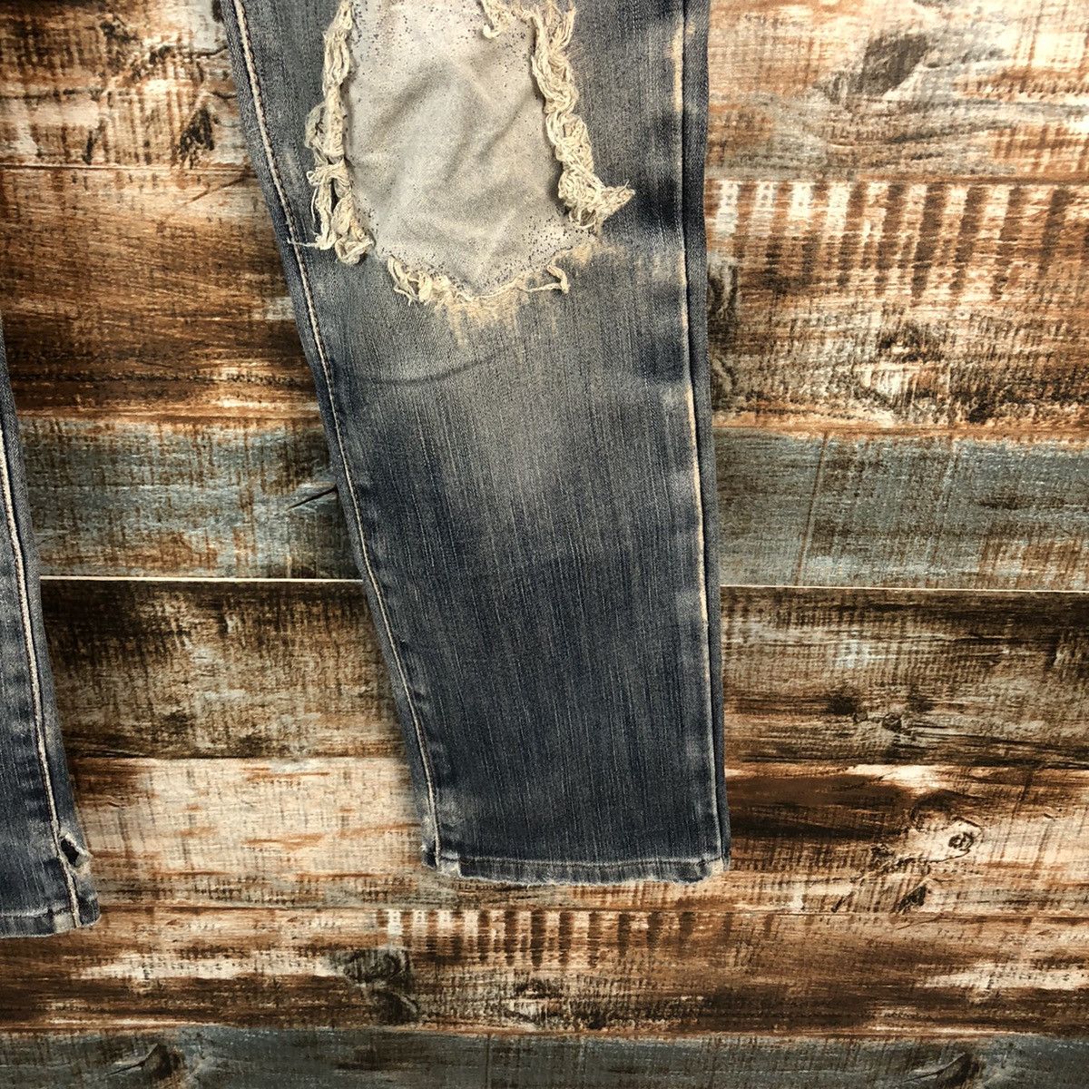 Edwin Edwin Blue Distressed ripped Denim Pants #A1440 Size US 29 - 12 Thumbnail