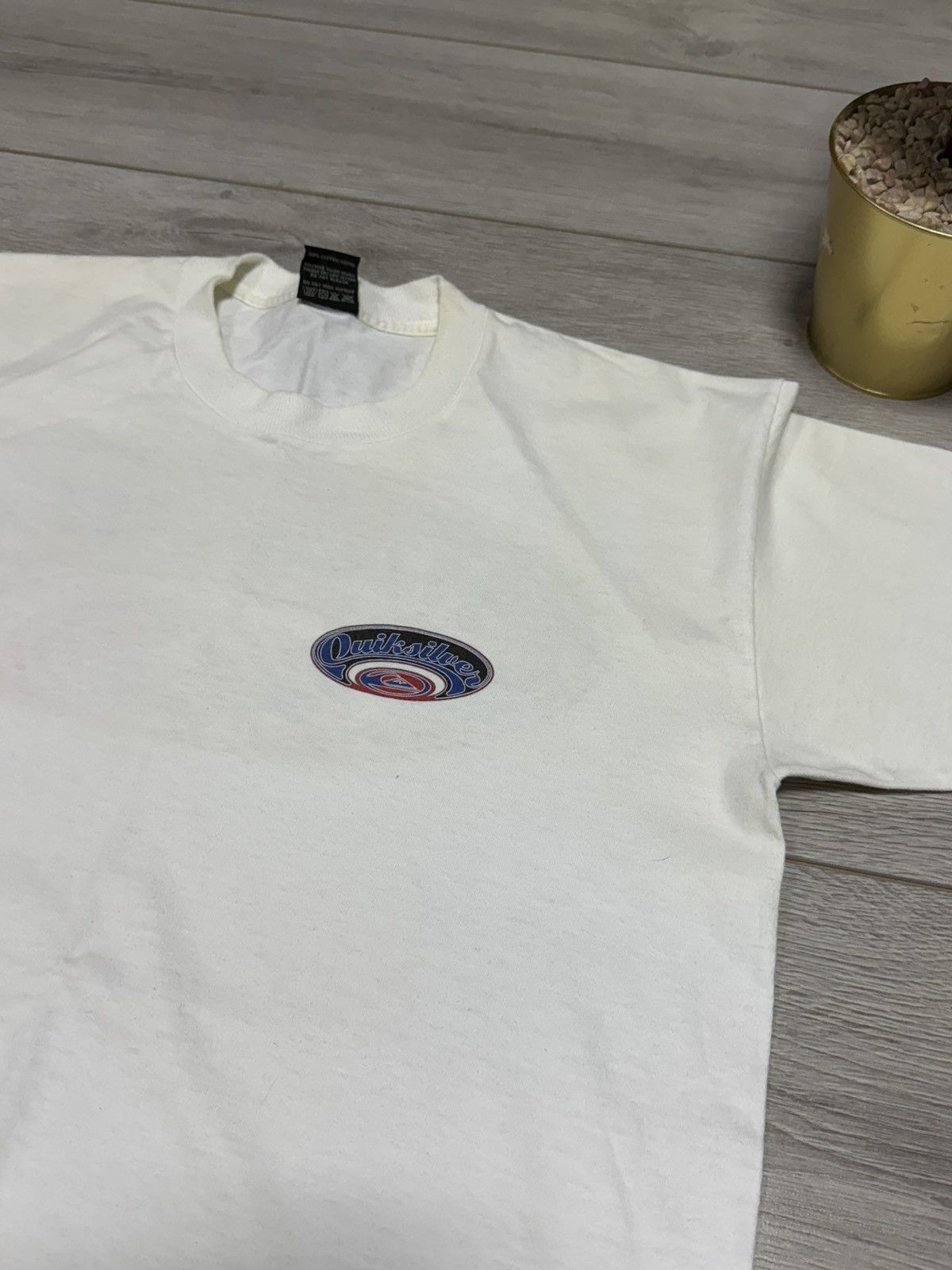 Quiksilver Quilsilver USA surf vintage big logo print tee shirt Quick Size US L / EU 52-54 / 3 - 7 Thumbnail