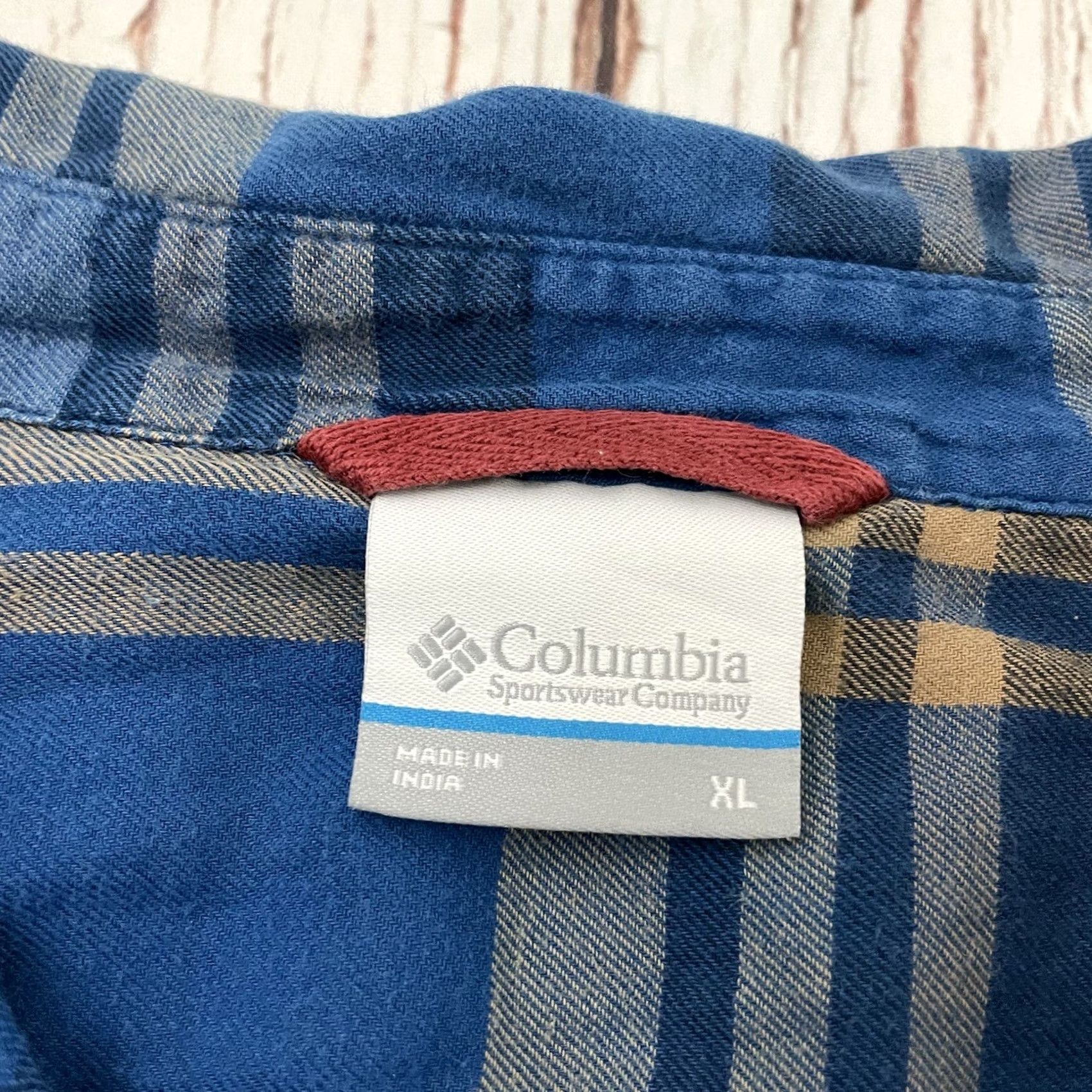Vintage Columbia Plaid Flannel Long Sleeve Button Front Shirt XL Men's Blue Size US XL / EU 56 / 4 - 2 Thumbnail