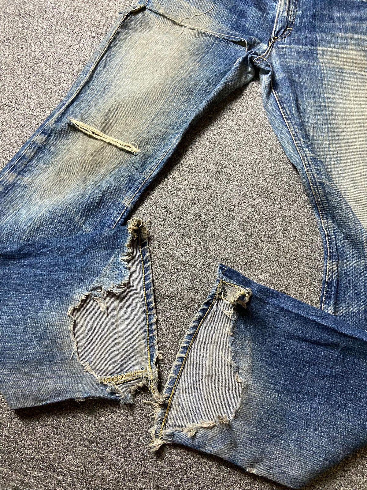 Japanese Brand × Lee × Vintage Vintage LEE Riders Distressed Denim Ripped Jeans (129) Size US 30 / EU 46 - 4 Thumbnail