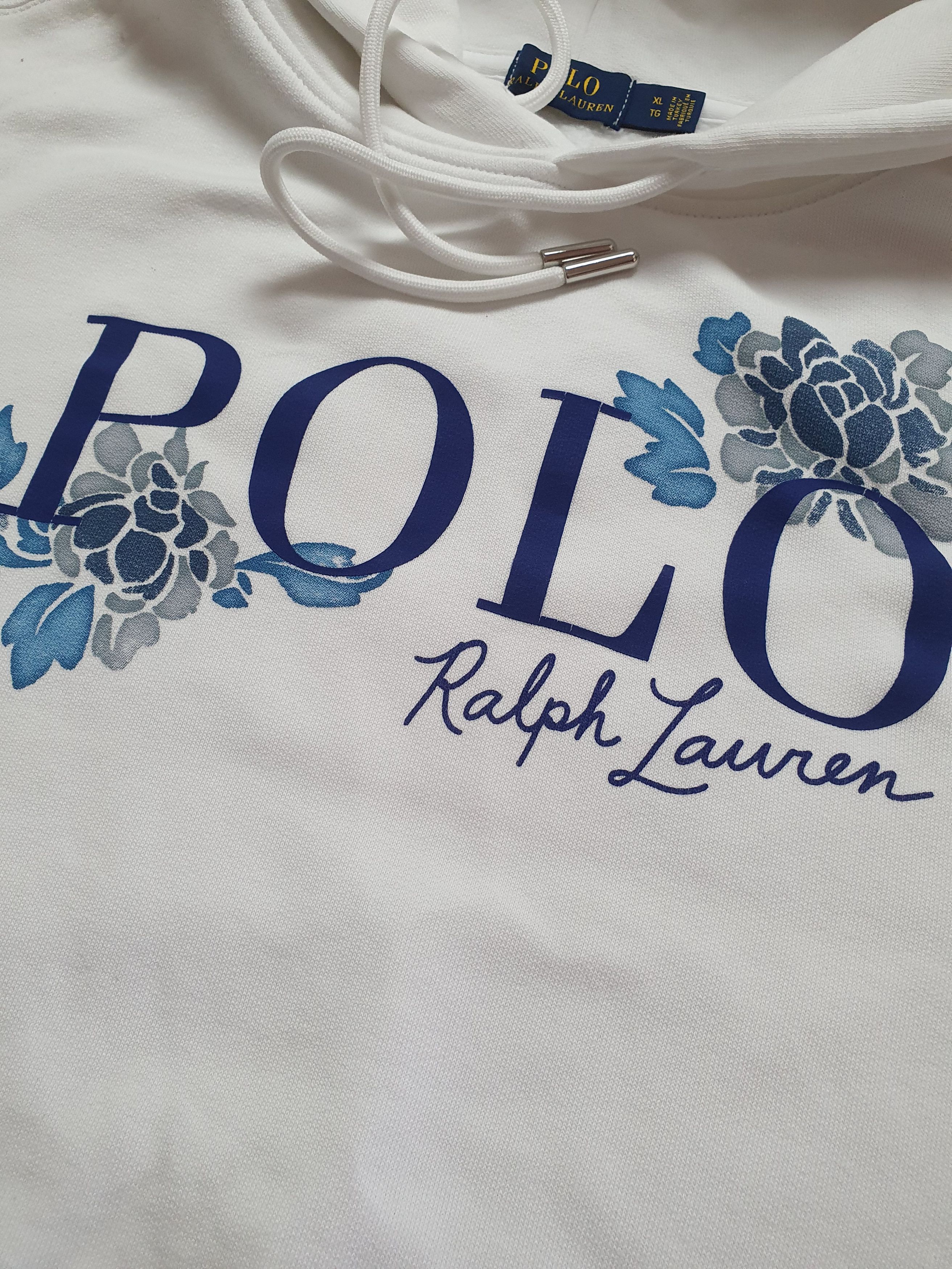 Polo Ralph Lauren Vintage White Polo Ralph Lauren Woman Big Logo Hoodie Size XL / US 12-14 / IT 48-50 - 6 Thumbnail