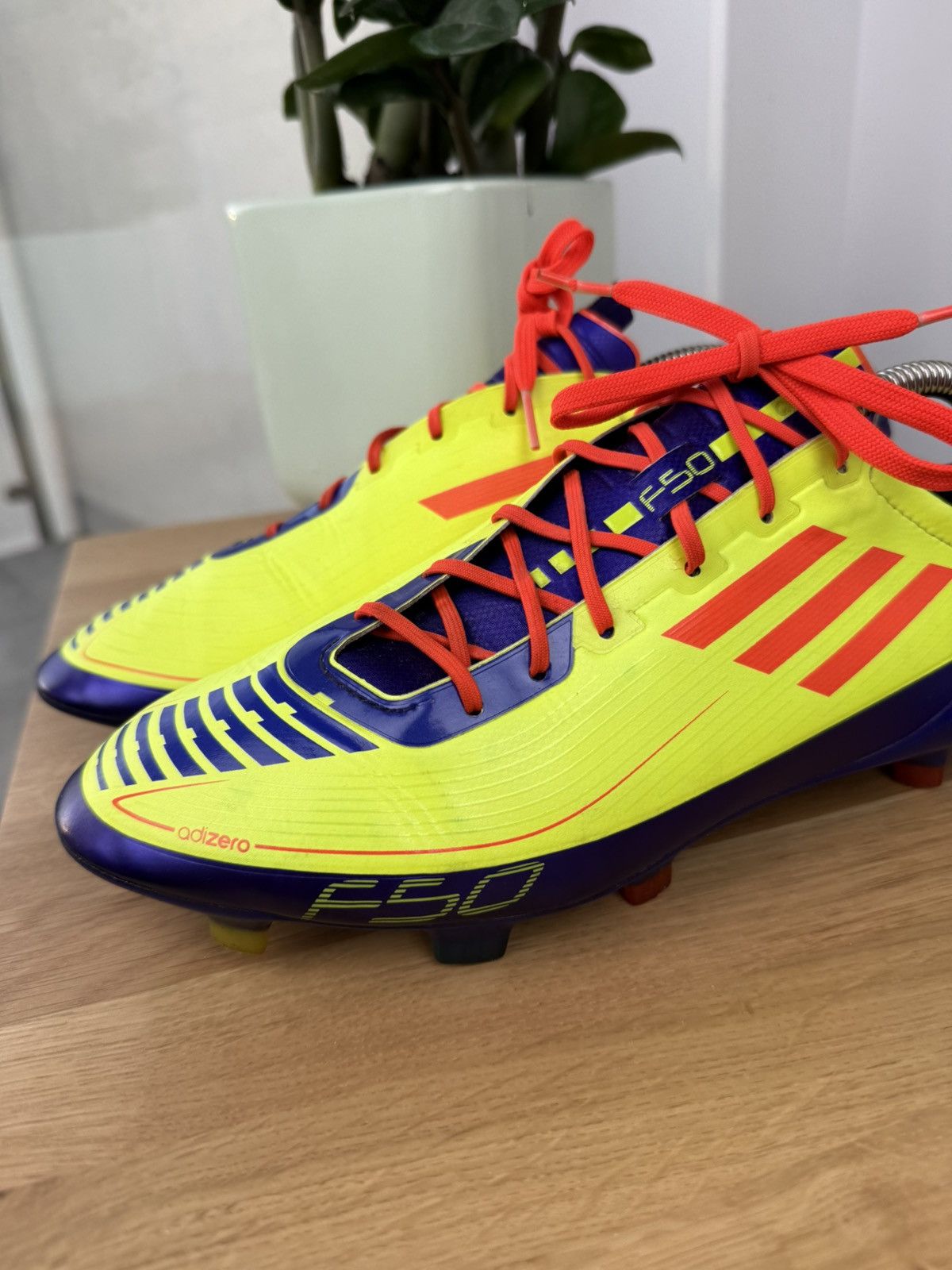 Adidas Adidas Adizero F50 FG yellow/purple/orange us10.5 Size US 10.5 / EU 43-44 - 22 Thumbnail