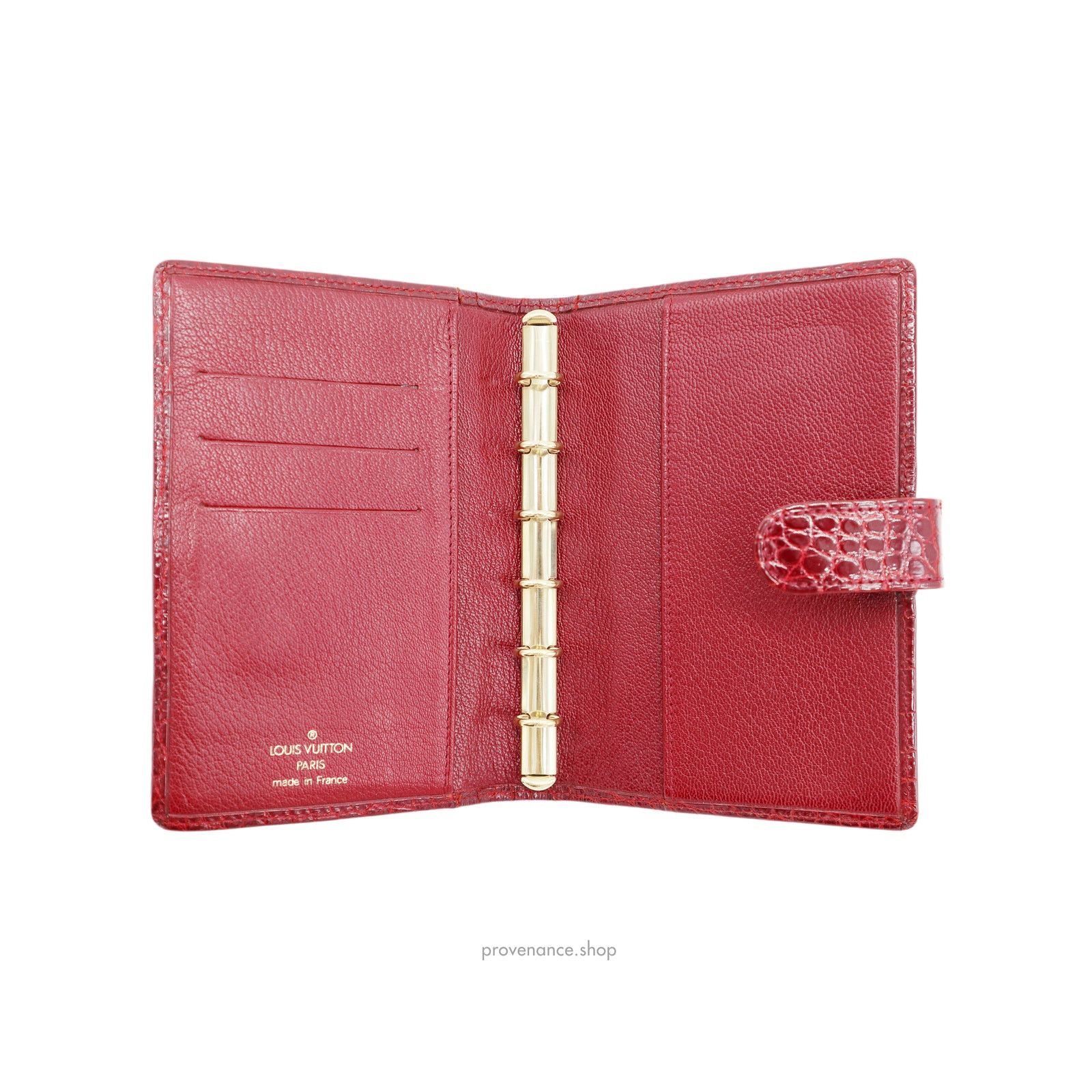 Louis Vuitton 🔴Louis Vuitton Agenda Fonctionnel PM - Alligator Rubis Size ONE SIZE - 7 Thumbnail