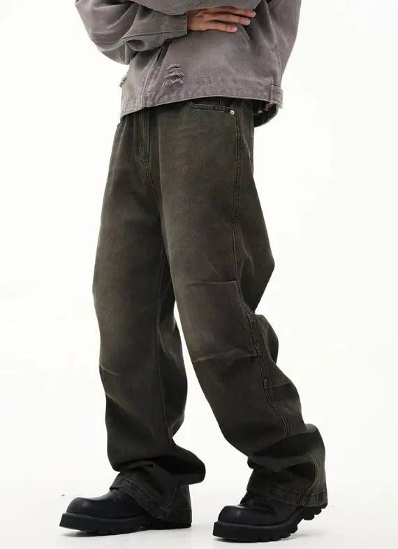 Japanese Brand Rumi American retro high street distressed casual jeans Size US 32 / EU 48 - 6 Thumbnail
