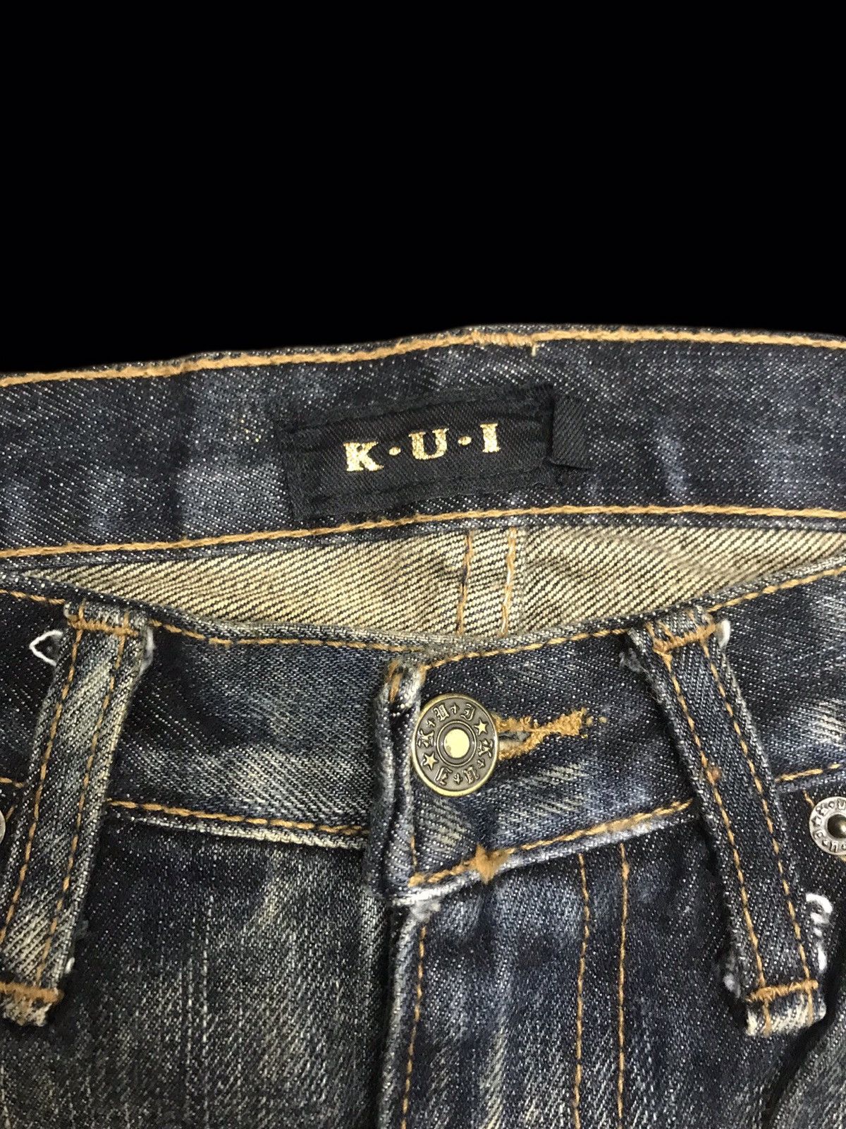 Other FLARE KUI SuperHeavy Distressed&Painter Splash Denim F161 Size US 30 / EU 46 - 5 Thumbnail