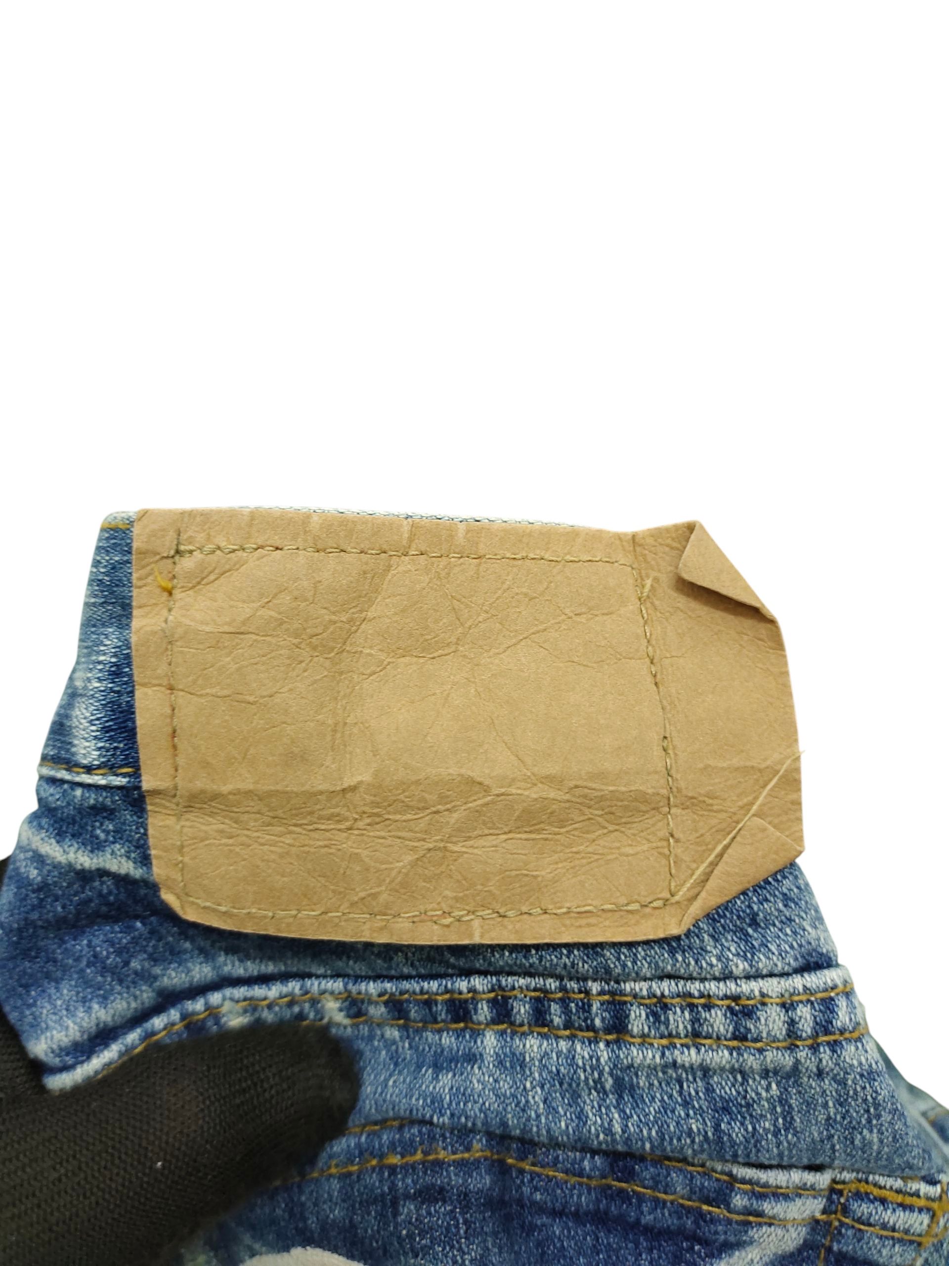 Undercover Loma Point Japan Jeans - Peace Logo Distress Grunge Denim Size US 32 / EU 48 - 10 Thumbnail