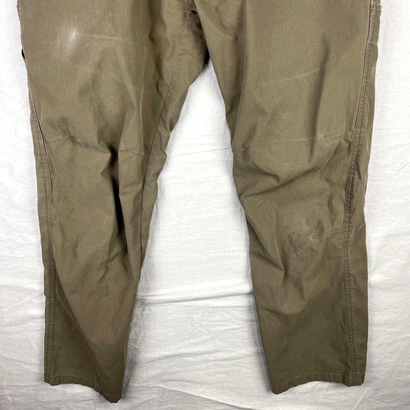 Vintage Kuhl Revolvr Pants Mens 32x30 Brown Vintage Patina Dye Outdoors Carpenter Workwear Pants Size US 32 / EU 48 - 3 Thumbnail