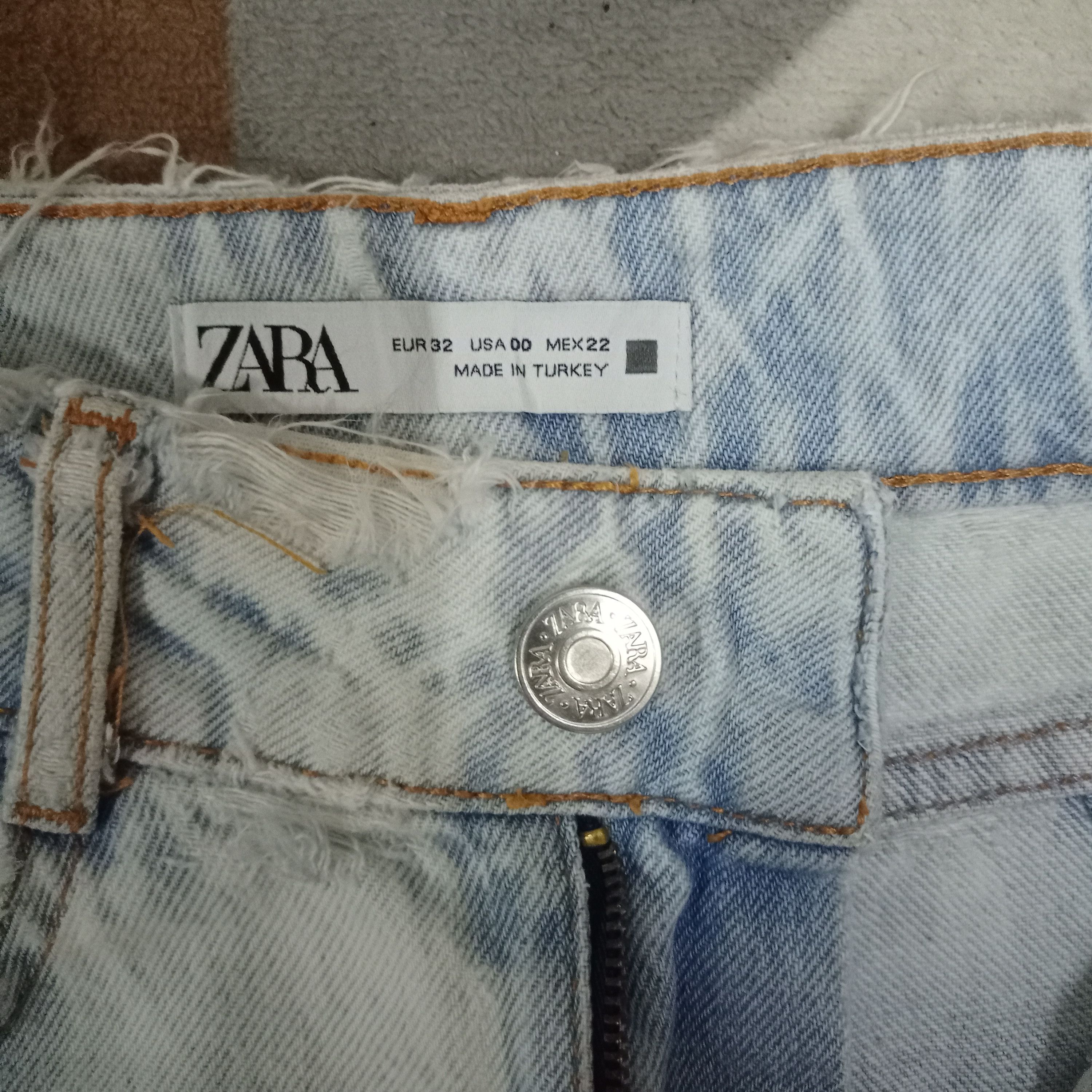 Zara Vintage Zara High Rise Ripped Baggy Flare Jeans Size 25" / US 0 / IT 36 - 3 Thumbnail
