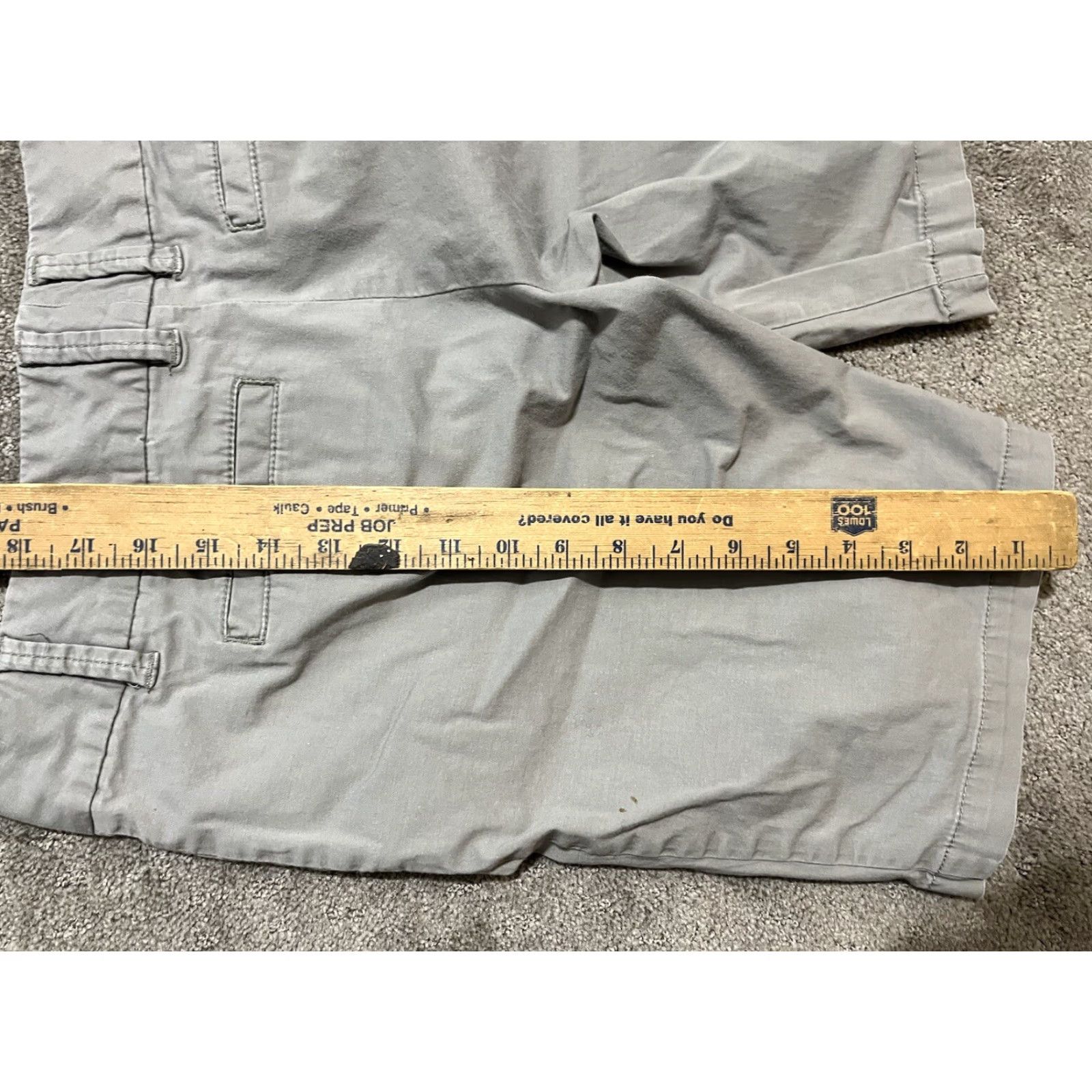 Vintage G.H. Bass Bermuda Shorts Womens Size 4 Gray Cotton Spandex Mid Rise 6" Inseam Flat Front Solid Pockets Size 27" / US 4 / IT 40 - 4 Thumbnail