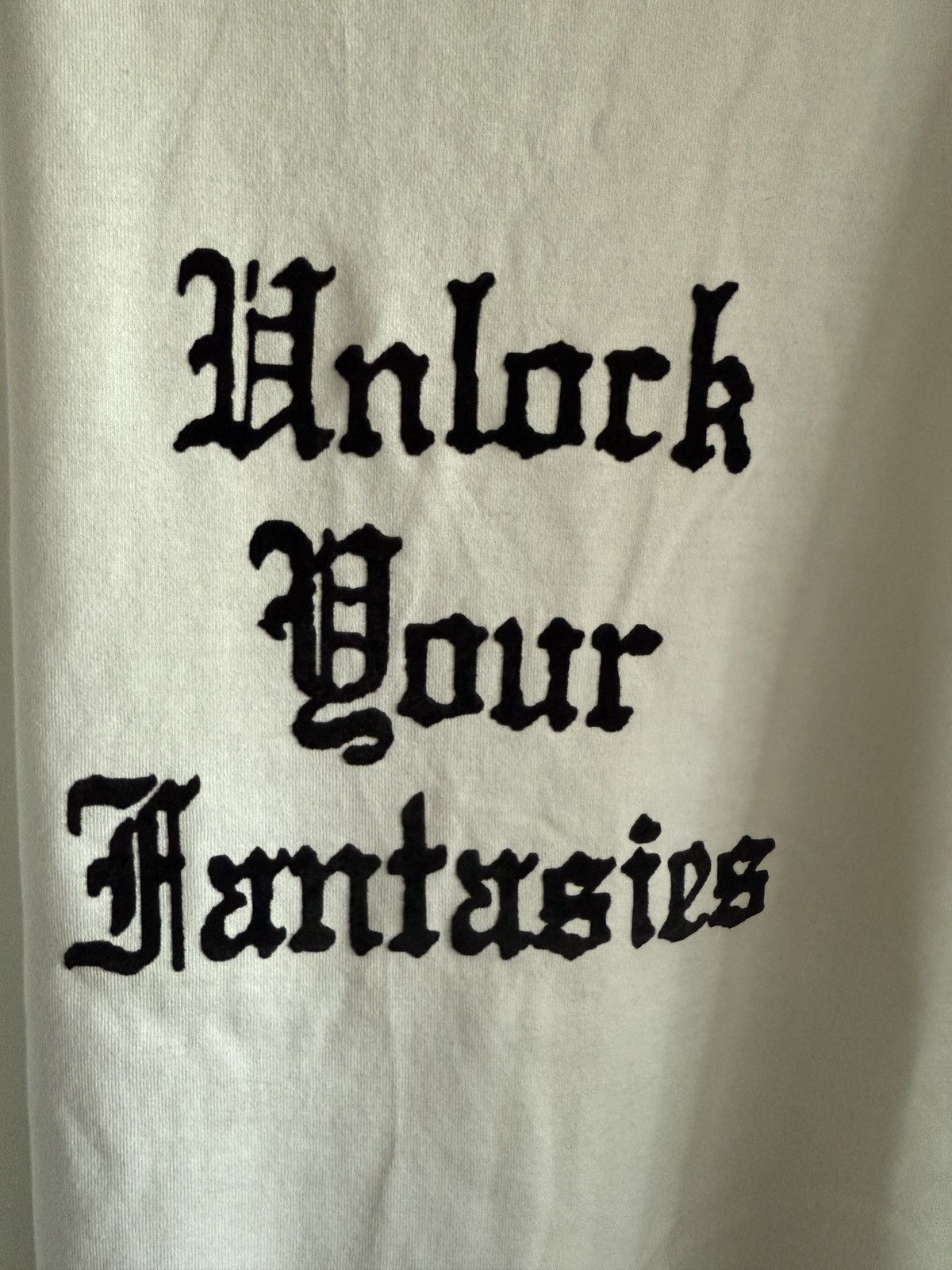 Celine × Hedi Slimane FW19 Celine Unlock Your Fantasies White T-Shirt XXL Size US XXL / EU 58 / 5 - 2 Thumbnail