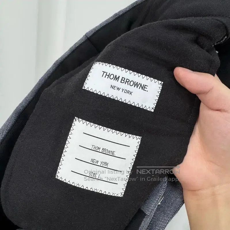 Other Thom Browne Men's Gray Wool Striped Pants . Size US 28 / EU 44 - 5 Thumbnail