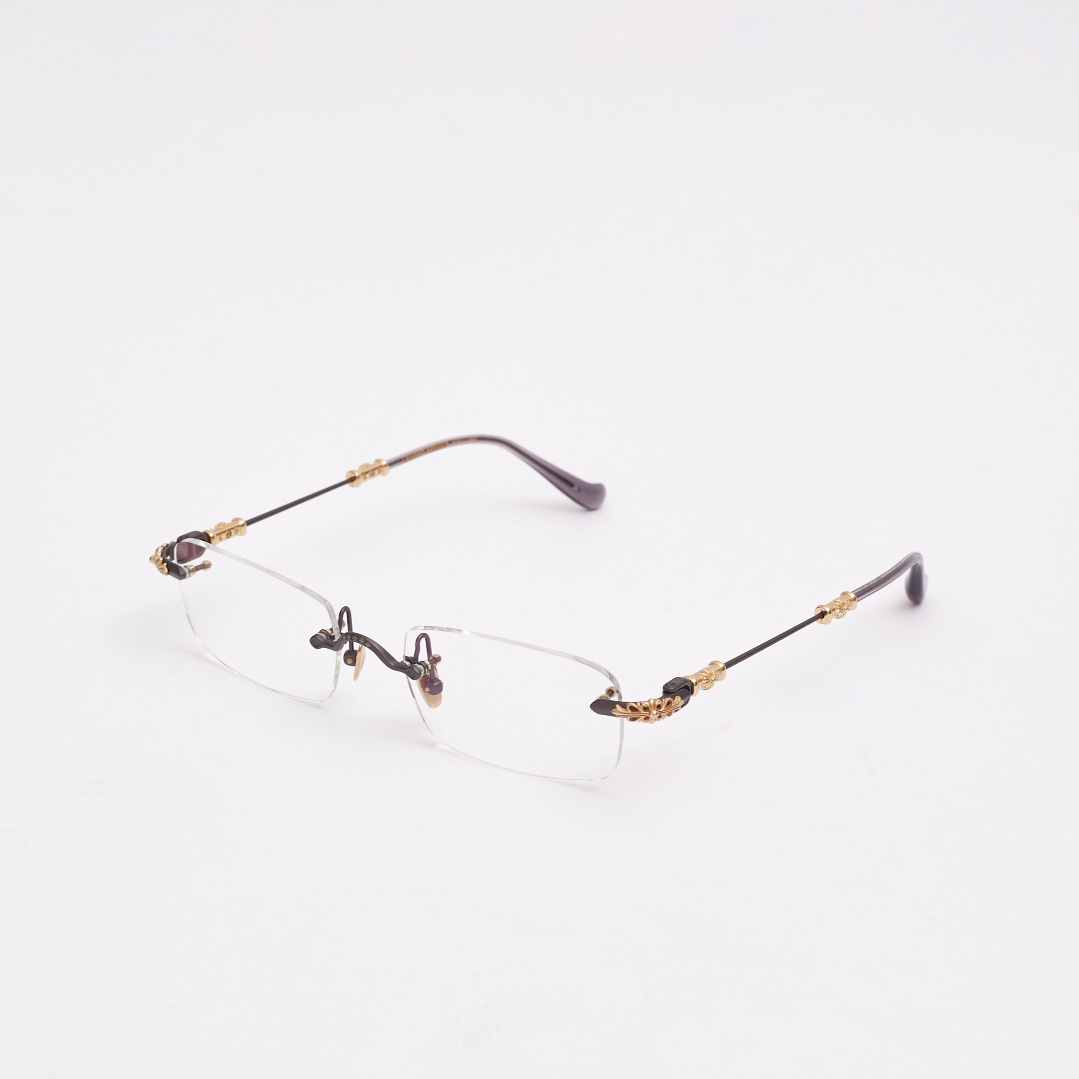 image of Chrome Hearts Pills Iii E55-Orb-Flint in Gold, Men's