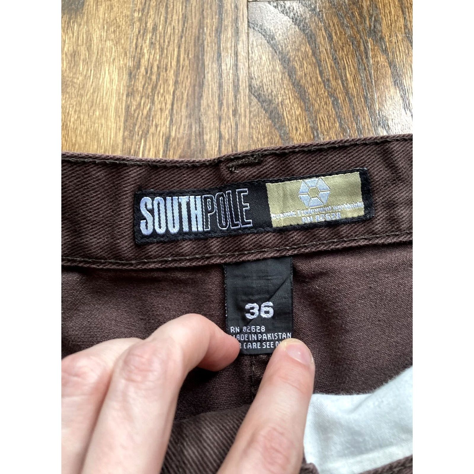 Southpole VINTAGE Southpole Shorts Jeans Mens 36 Baggy Brown Hip Hop Streetwear Size US 36 / EU 52 - 7 Thumbnail