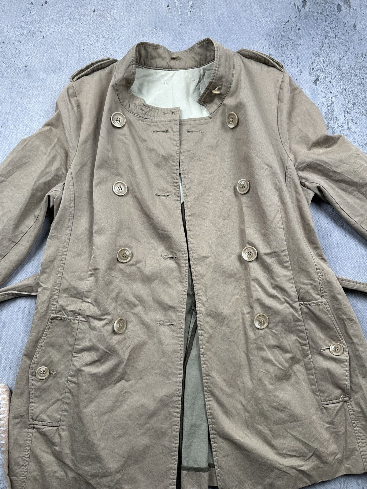 By Malene Birger By Malene Birger Vintage Trench Coat Belted Cotton Classic Size L / US 10 / IT 46 - 8 Thumbnail