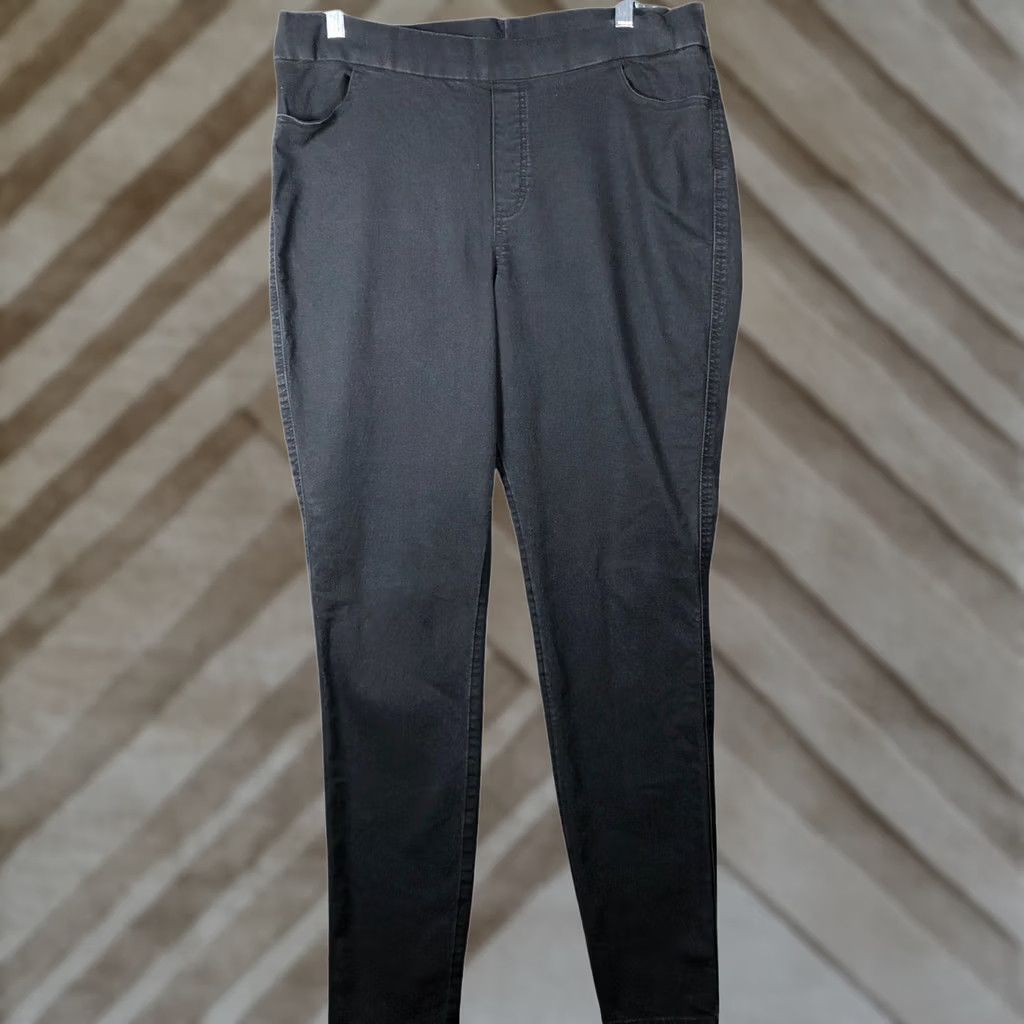 Vintage Columbia Womens Pants Black High Rise Pull On Skinny Ankle Stretch XL Inseam 29.5 in Pocketed Casual Workwear Comfort Easy Care Size 24" / US 00 / IT 34 - 1 Thumbnail