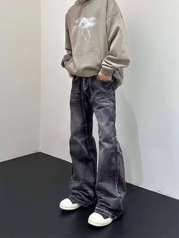 VIBE Vintage washed lightning texture rare jeans Size US 34 / EU 50 - 1 Thumbnail