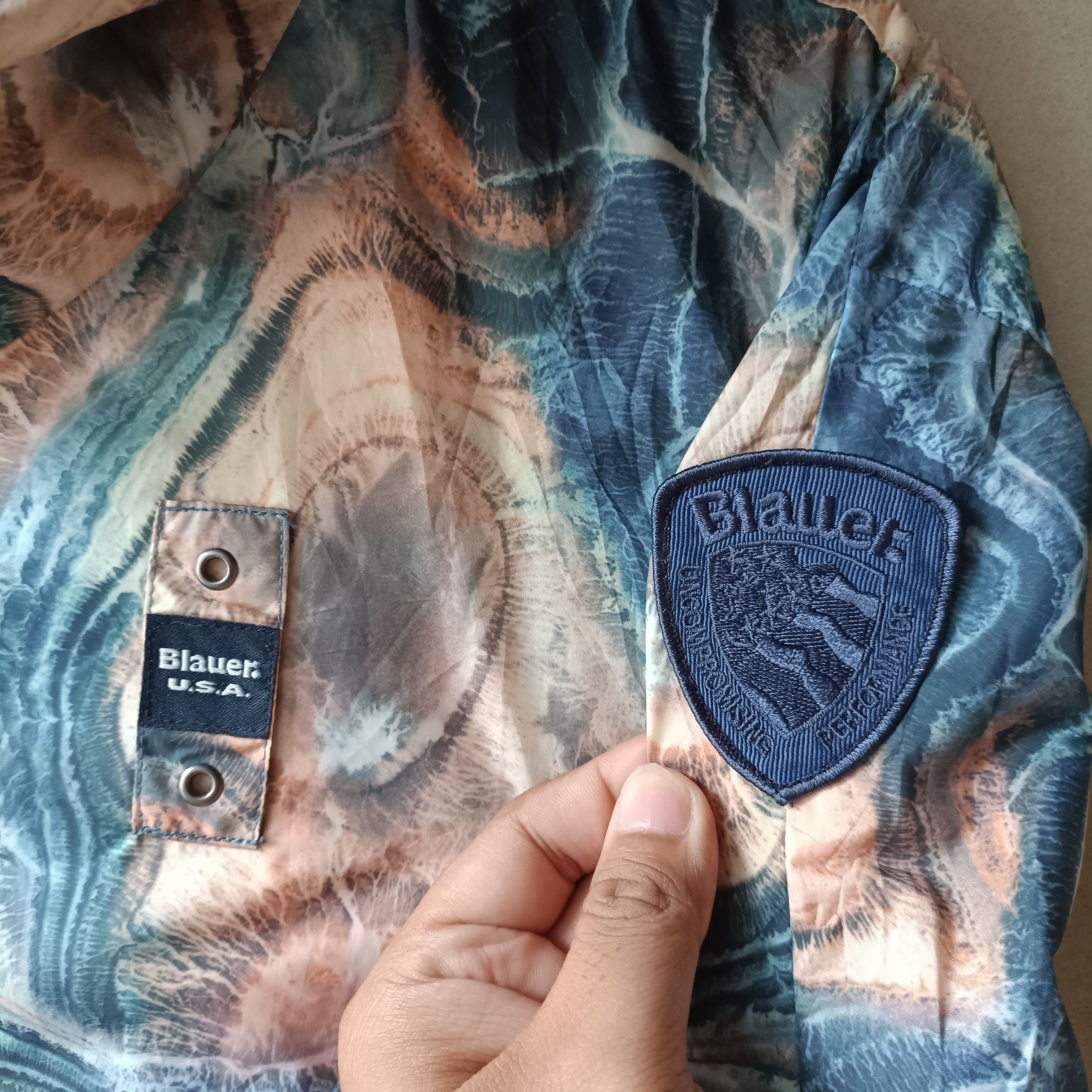 Art Comes First Blauer USA Gradient Marble Jacket Art Size US L / EU 52-54 / 3 - 3 Thumbnail