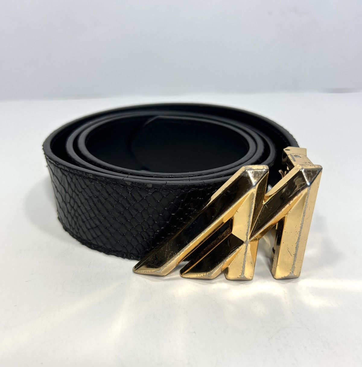 Other Mint Gold/Black Made in USA Crocodile Belt Size: One Size Size ONE SIZE - 2 Thumbnail