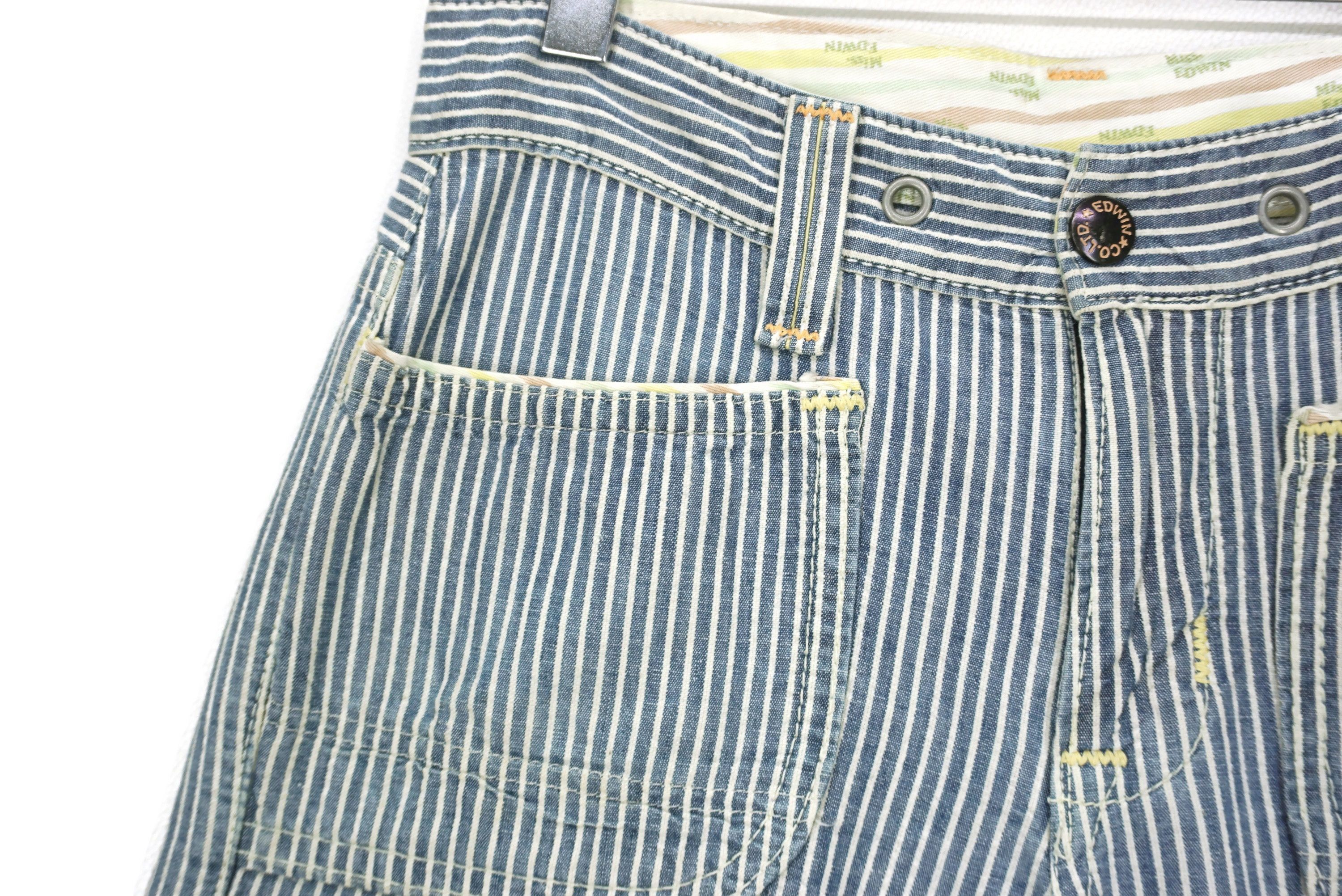 Japanese Brand Miss Edwin Jeans Size 27 fit W30xL31 Banana Fiber Hickory Size 27" / US 4 / IT 40 - 4 Thumbnail