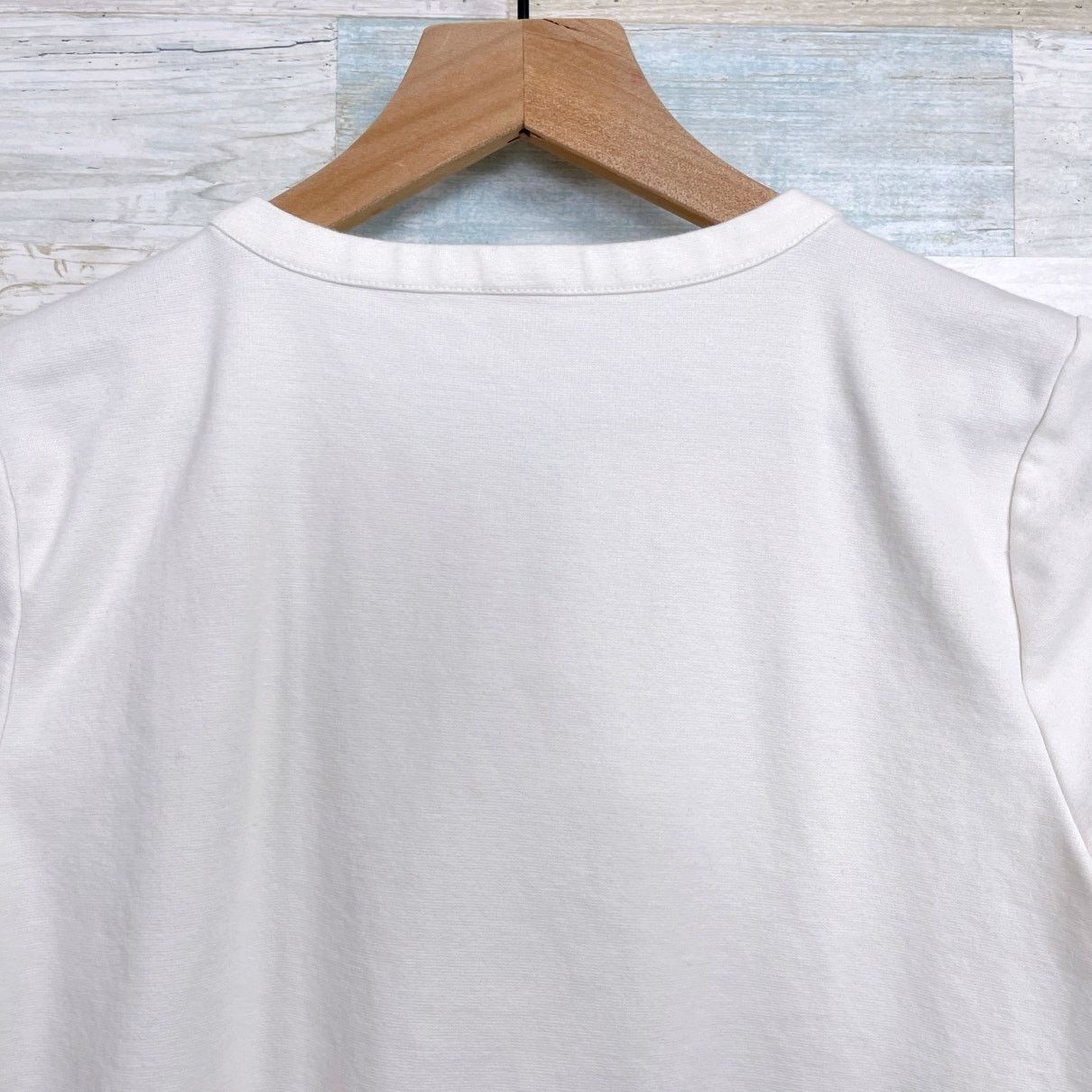 J.Crew J Crew Lace Up Boxy Tee Ivory Off White Short Sleeve XS Size XS / US 0-2 / IT 36-38 - 5 Thumbnail