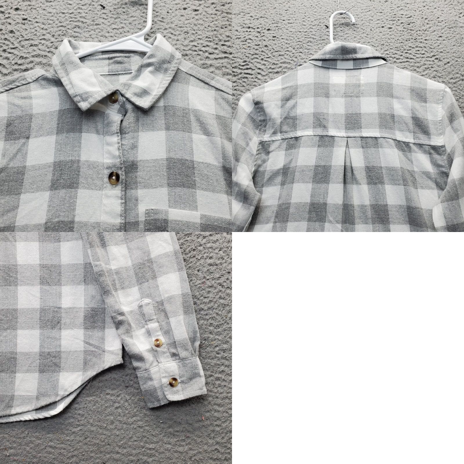 Aeropostale AEROPOSTALE Shirt Womens XS Multicolor Plaid Flannel Long Sleeve Collared Button Up Size XS / US 0-2 / IT 36-38 - 8 Thumbnail