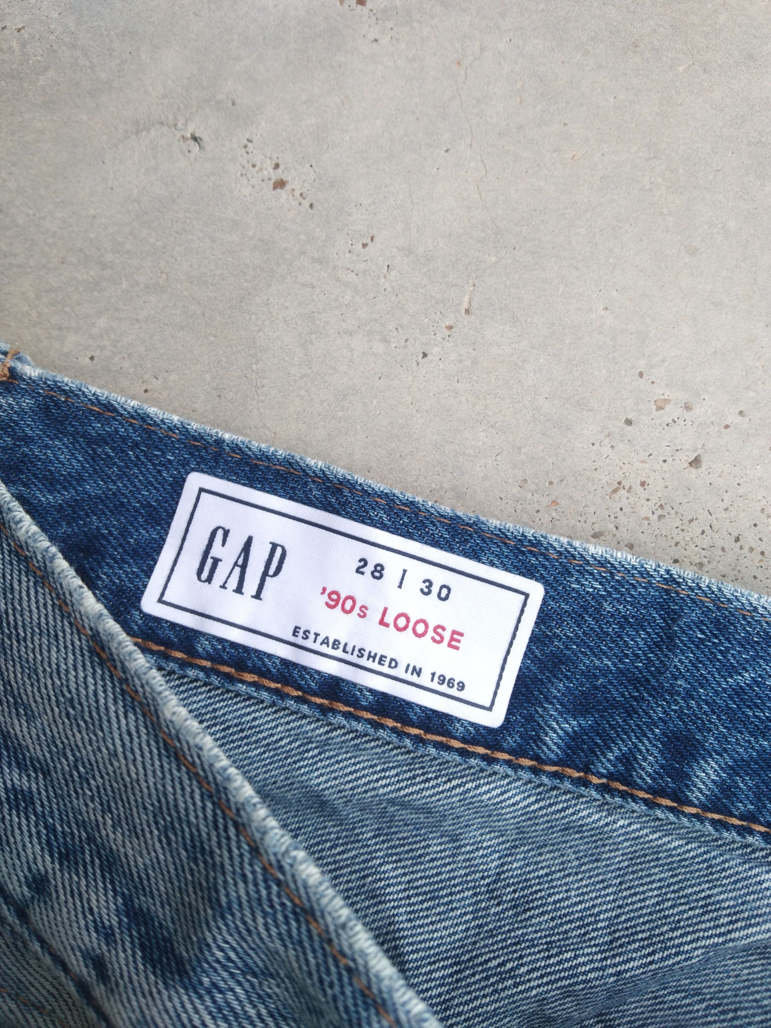 Gap Vintage Gap Loose Straight Baggy Distressed Jeans 30x30 Size US 30 / EU 46 - 7 Thumbnail
