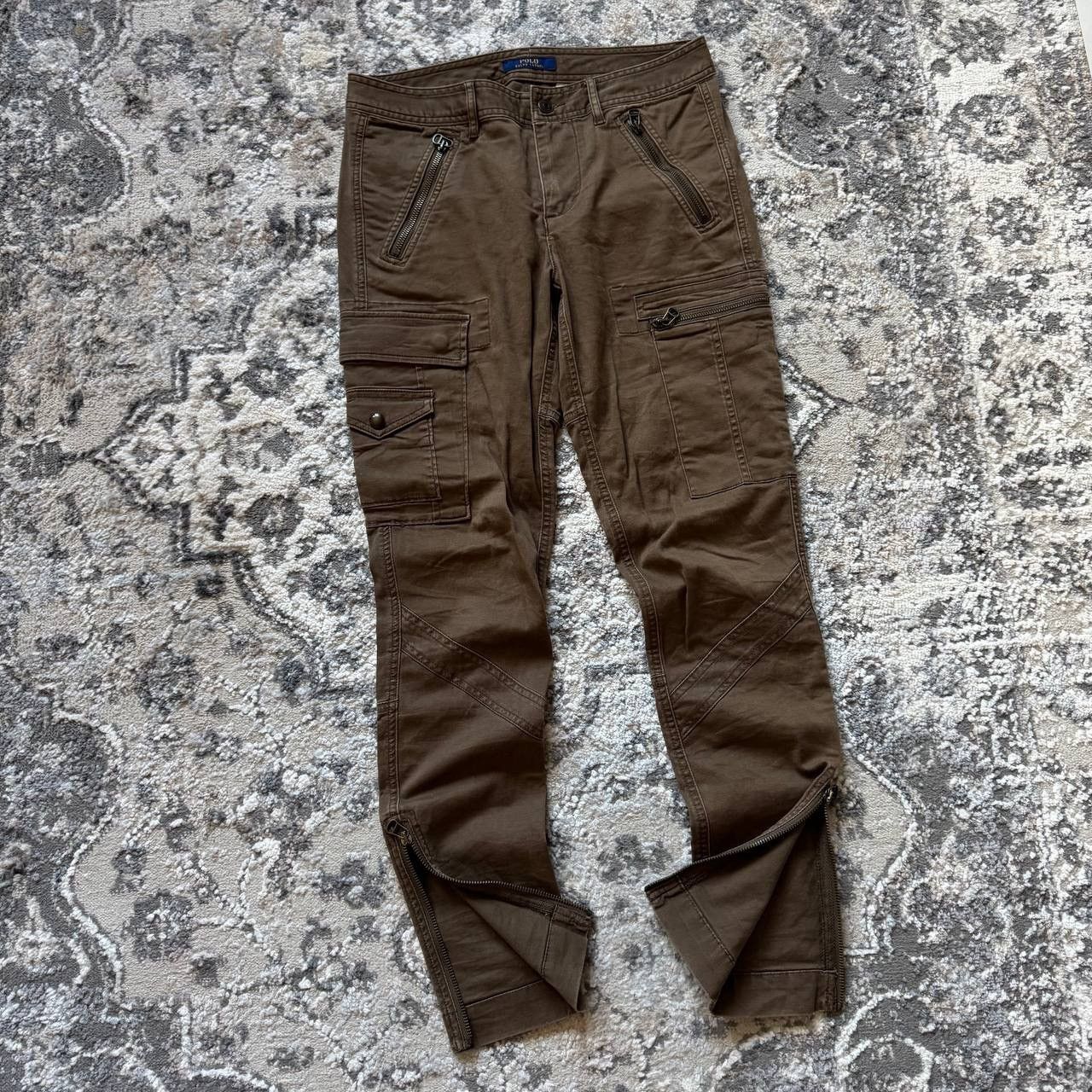 Ralph Lauren Ralph Lauren Brown Utility Cargo Zipped Archive Pants Size 28" / US 6 / IT 42 - 2 Thumbnail