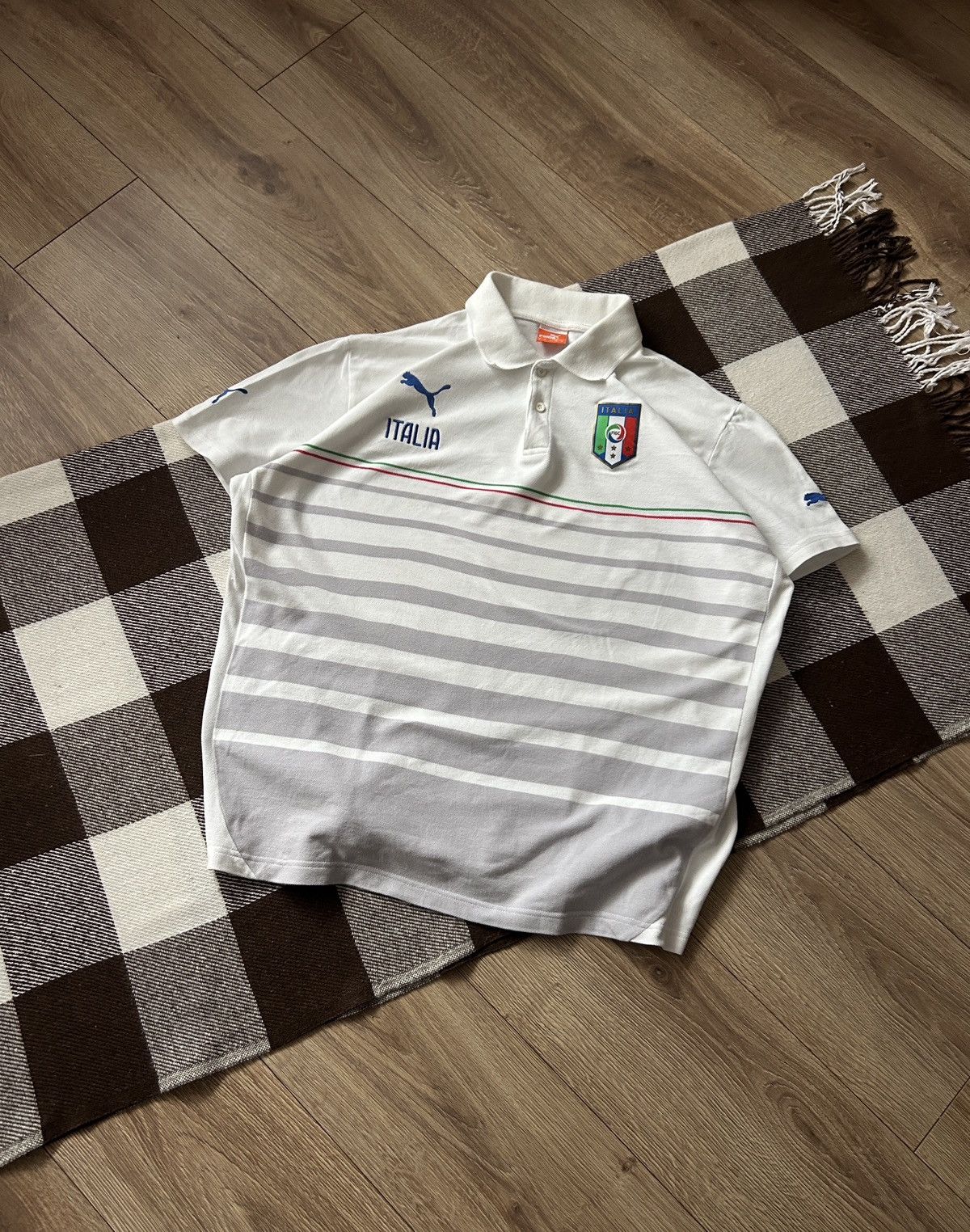Puma × Vintage vintage Puma Italy 🇮🇹 polos jersey mens Size US XL / EU 56 / 4 - 1 Thumbnail