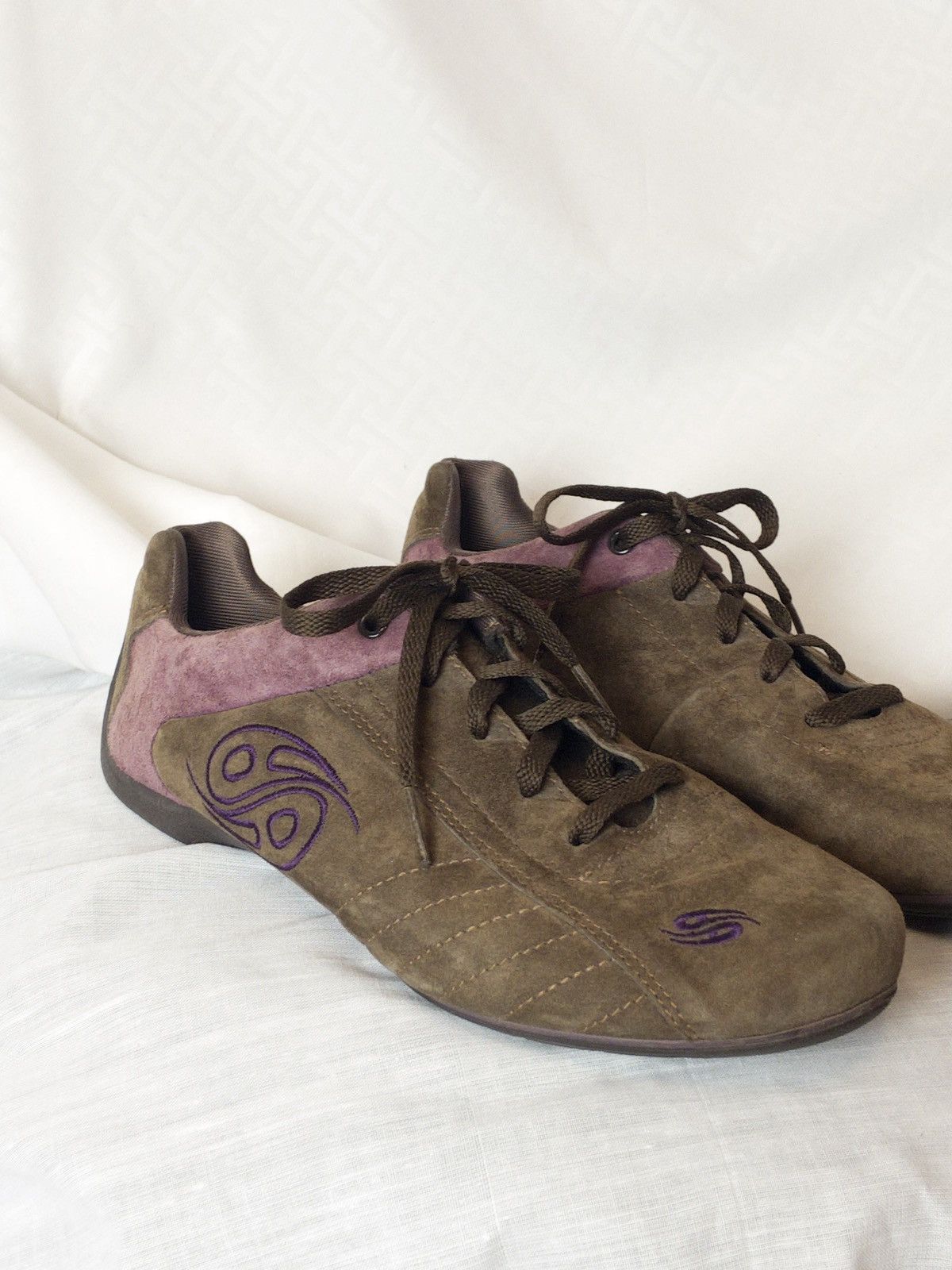 Dockers Dockers vintage y2k 2000s brown/lilac suede sneakers Size US 9 / IT 39 - 2 Thumbnail