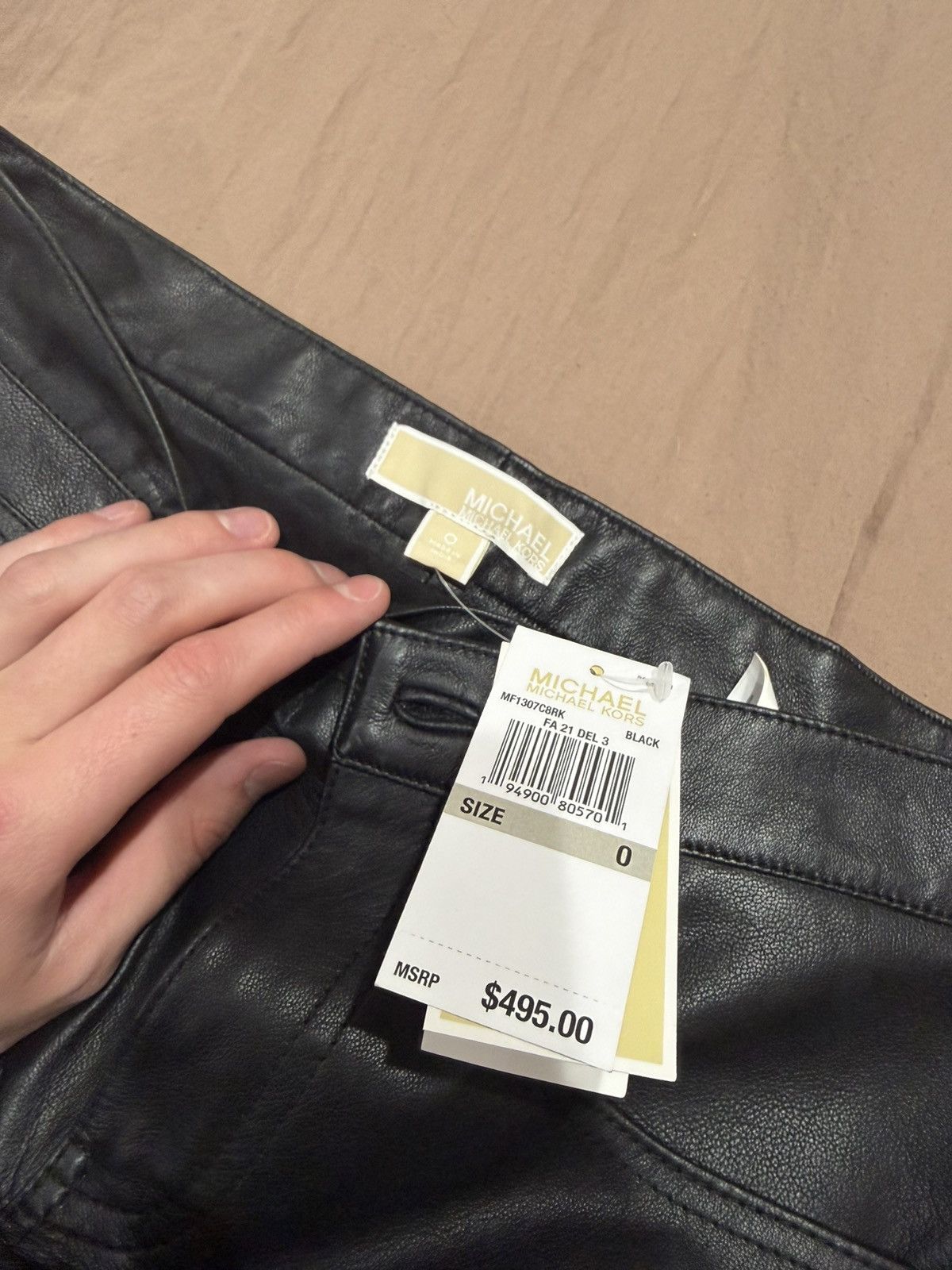 Michael Kors Michael Kors Leather Joggers Size 25" / US 0 / IT 36 - 2 Thumbnail