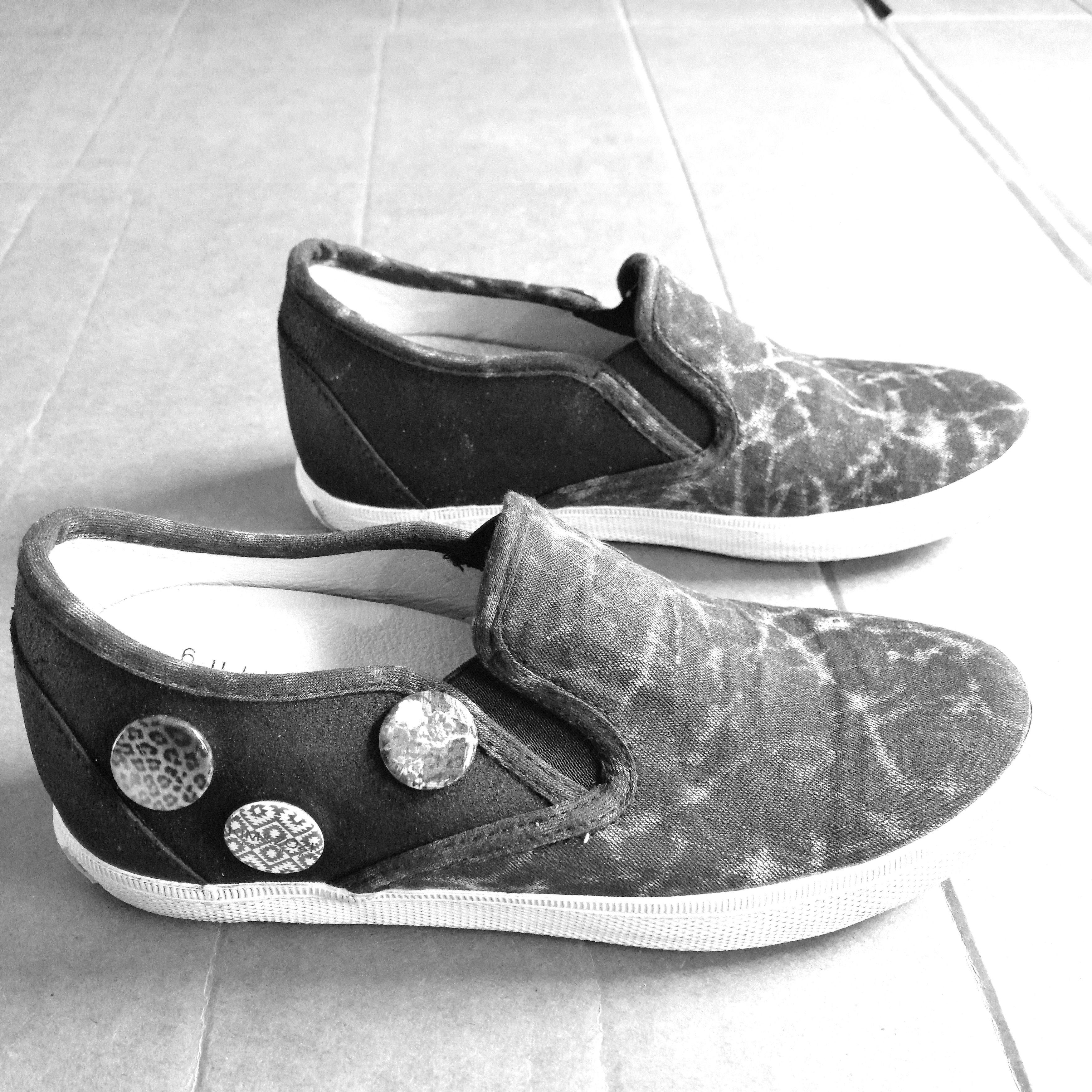 Other Kim & Zozi Hippie Bling Navy Buttoned Loafers Size US 6 / IT 36 - 5 Thumbnail