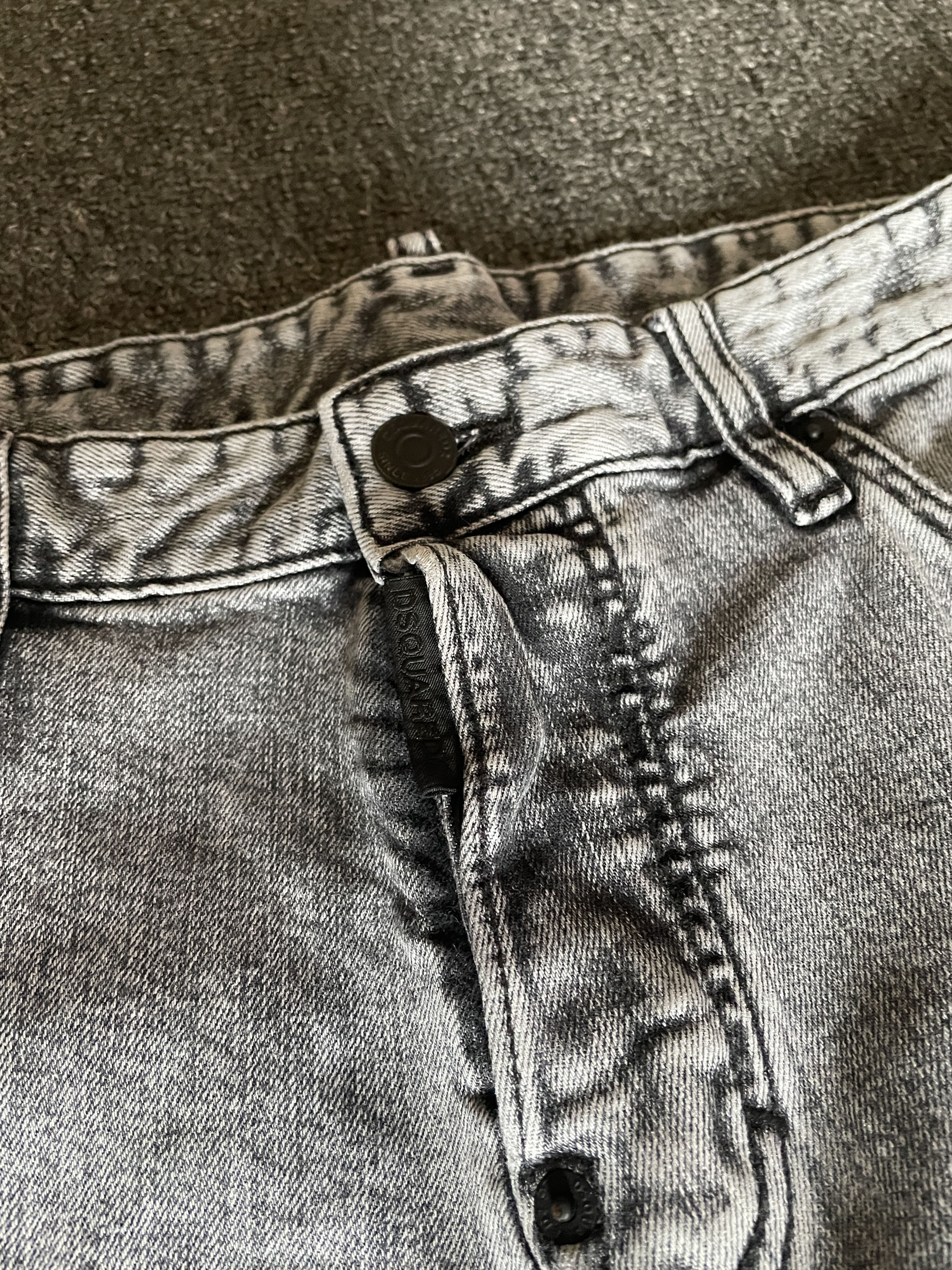 Dsquared2 Dsquared2 Blue Rubbed White Wash Slim Fit Jeans Size 46 Size US 30 / EU 46 - 4 Thumbnail