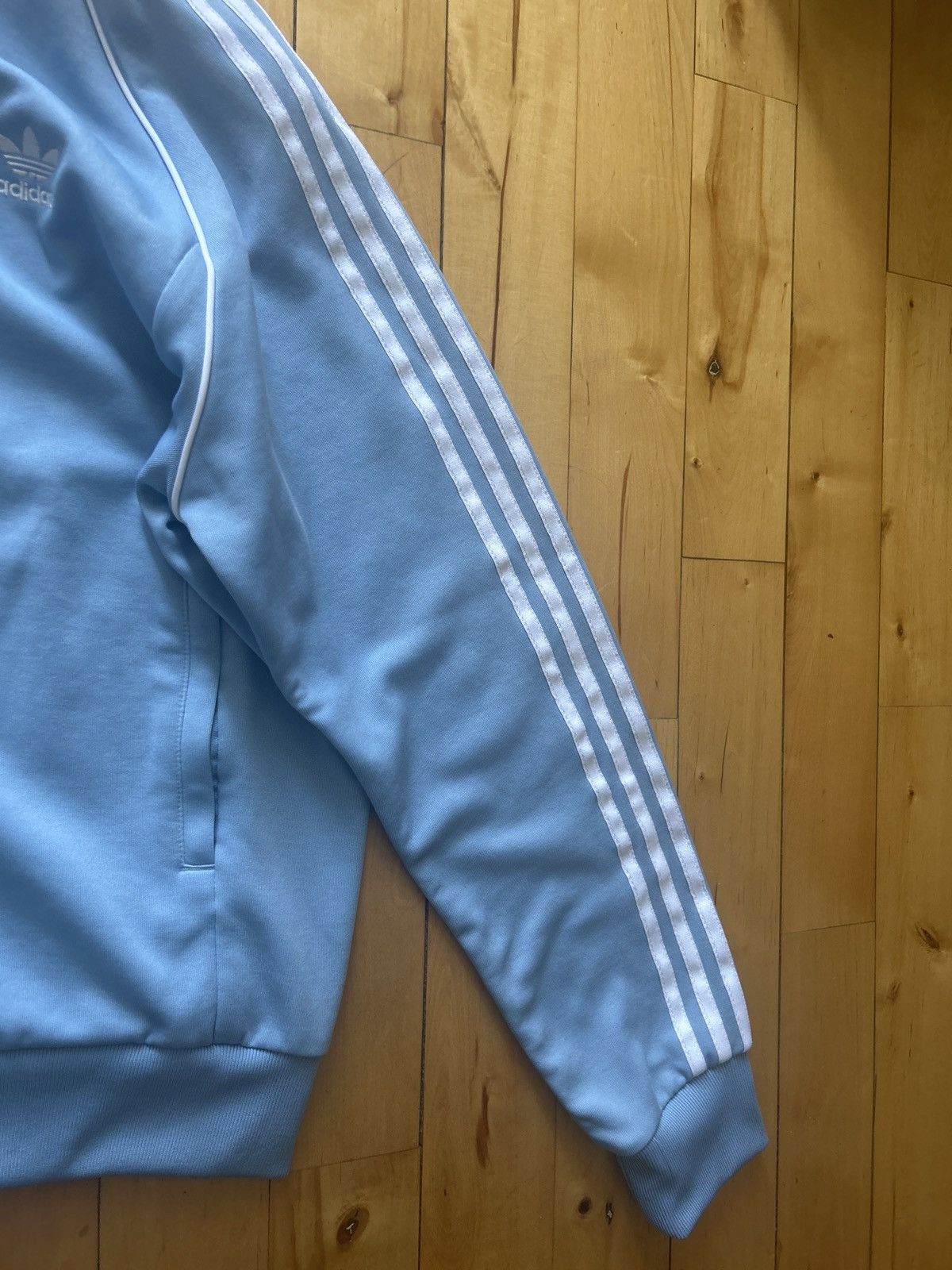Adidas Adidas Superstar Track Top light blue+white Size US L / EU 52-54 / 3 - 3 Thumbnail