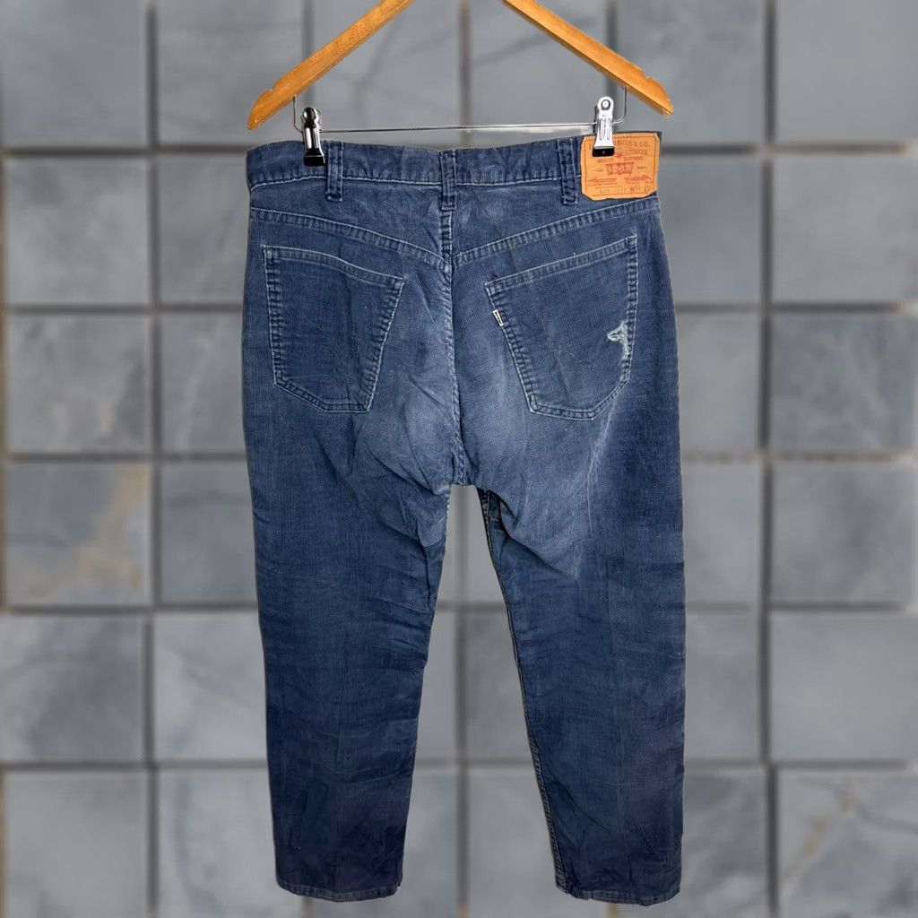 Vintage VINTAGE Levi's 517 Blue Corduroy Pants 34 Regular Bootcut Men 80s Retro USA Levi's 500 Series Size US 34 / EU 50 - 1 Thumbnail